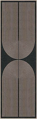 Vista 261 de Lahome Alfombra moderna de yute, de 2 x 8 pies, lavable, para entrada, granja, cocina, antideslizante, para interiores y exteriores, alfombra