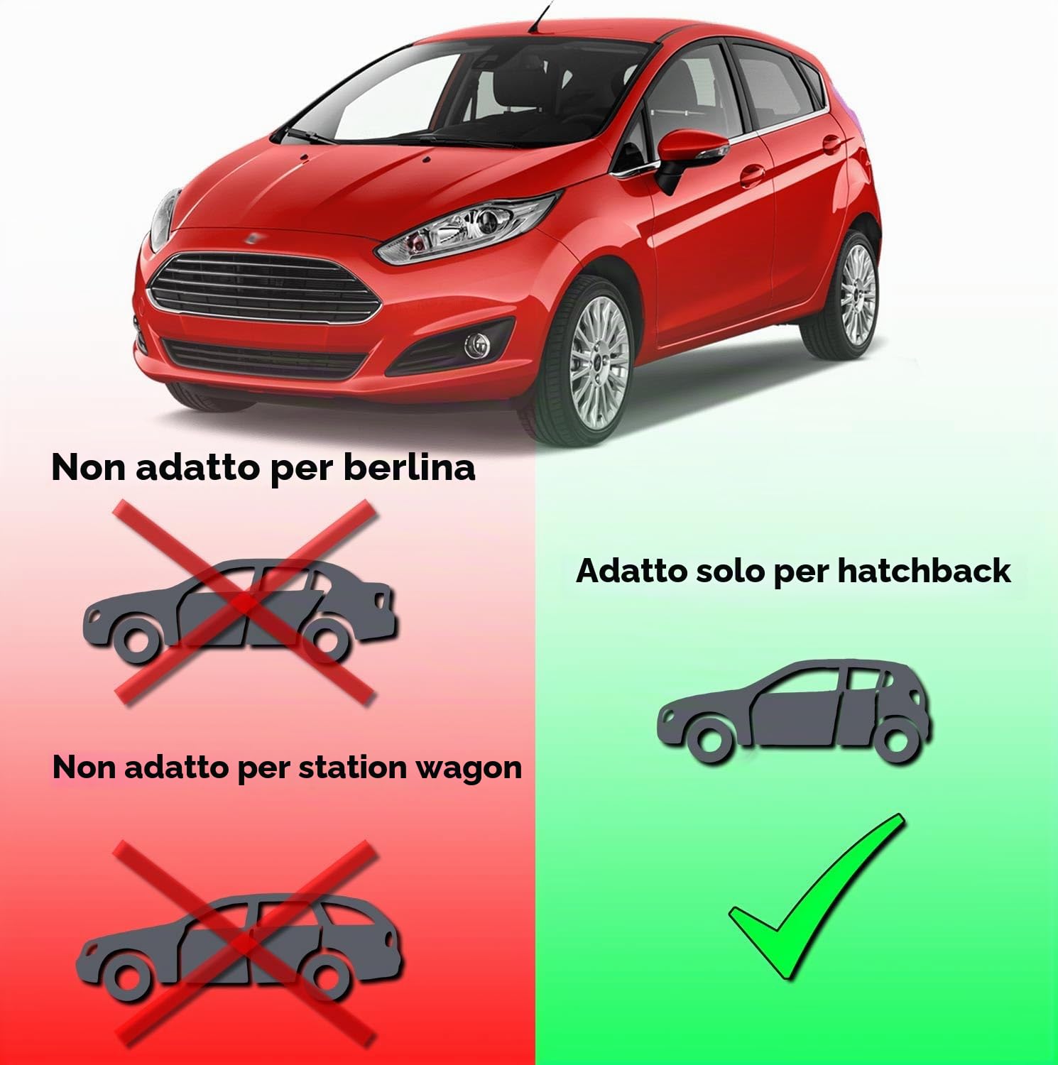 Deflettore per aria Deflettore per pioggia Deflettore per finestrini laterali Compatibile con Ford Fiesta Hatchback 2010-2020 Protezione dal vento e dalla pioggia per finestrini auto Adesivo