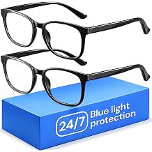 Gaoye Blue Light Blocking Glasses -Fashion Square Eyeglasses, Anti UV Ray Computer Gaming Glasses Blue Blockers for Women/Men