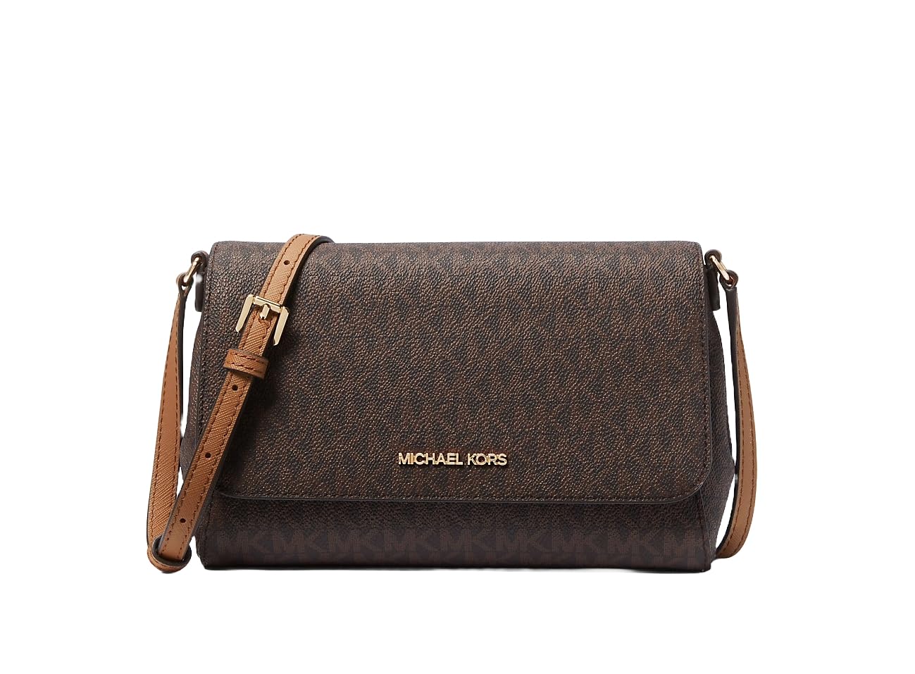 Michael Kors Torba na ramię brązowa 22 x 15 x 5 cm skóra nowa, brązowy