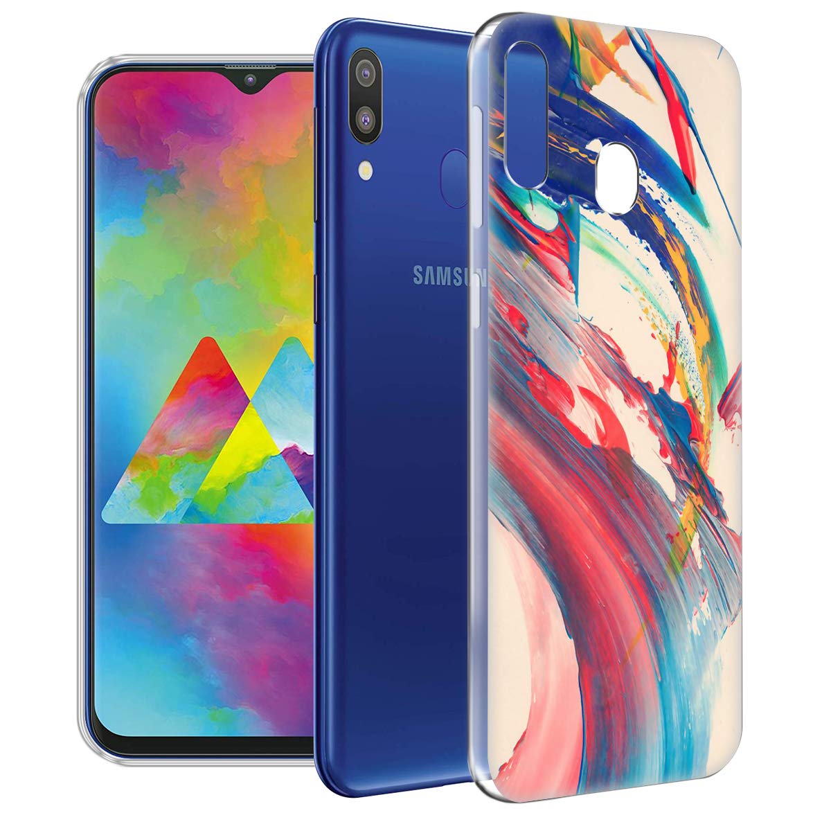 Fashionury Silicone Abstract Designer Printed Soft Silicon Back Case Cover for Samsung Galaxy M20 / Designer Back Case Cover for Samsung Galaxy M20, Multi-Coloured (B07PMSMR6F) Amazon Price History, Amazon Price Tracker