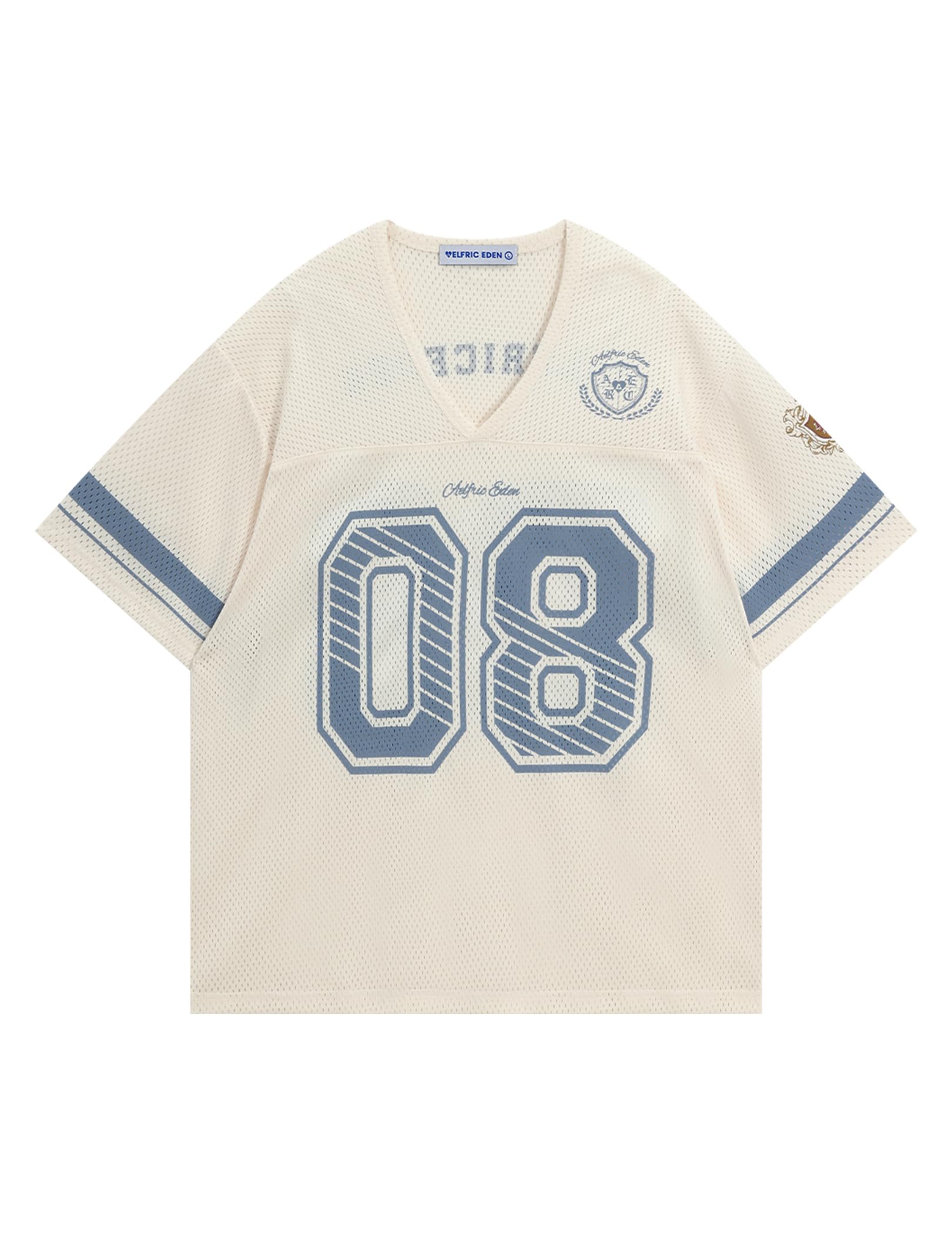 Jersey Shirts for Women Y2k Oversized V Neck Graphic Tees Football Number Streetwear T Shirt Tops