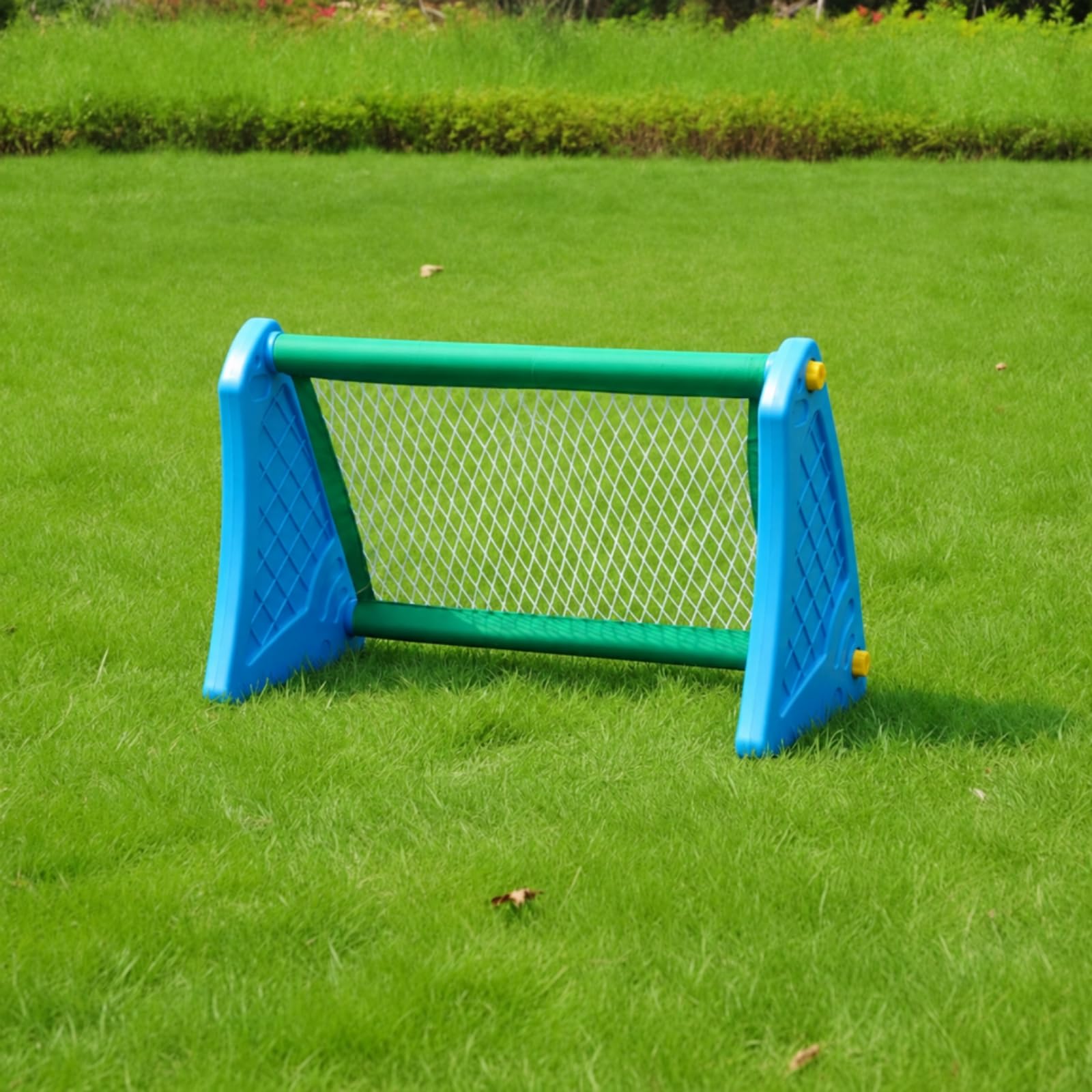 Amagogo da Calcio Plastica con Rete Bianca Pieghevole Articolo Sportivo Salvaspazio per Aula Scolastica