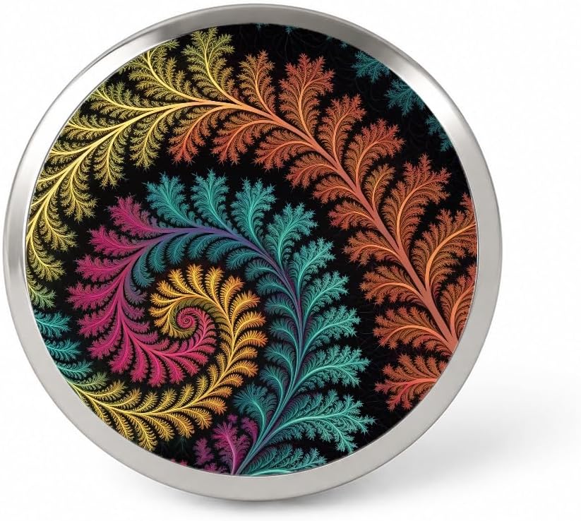 Fractal Geometry Colorful Lapel Pin
