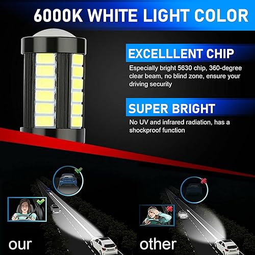 Miniatura 5 de 1 bombilla LED antiniebla para automóvil, kit de conversión de bombilla DRL H11, repuesto de lámpara de iluminación súper brillante de 6000 K,