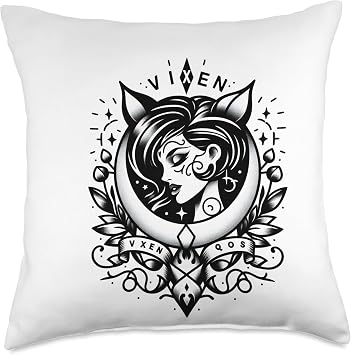 Vixen Hot Wife Swinging Lifestyle Sexy Hotwife Throw Pillow