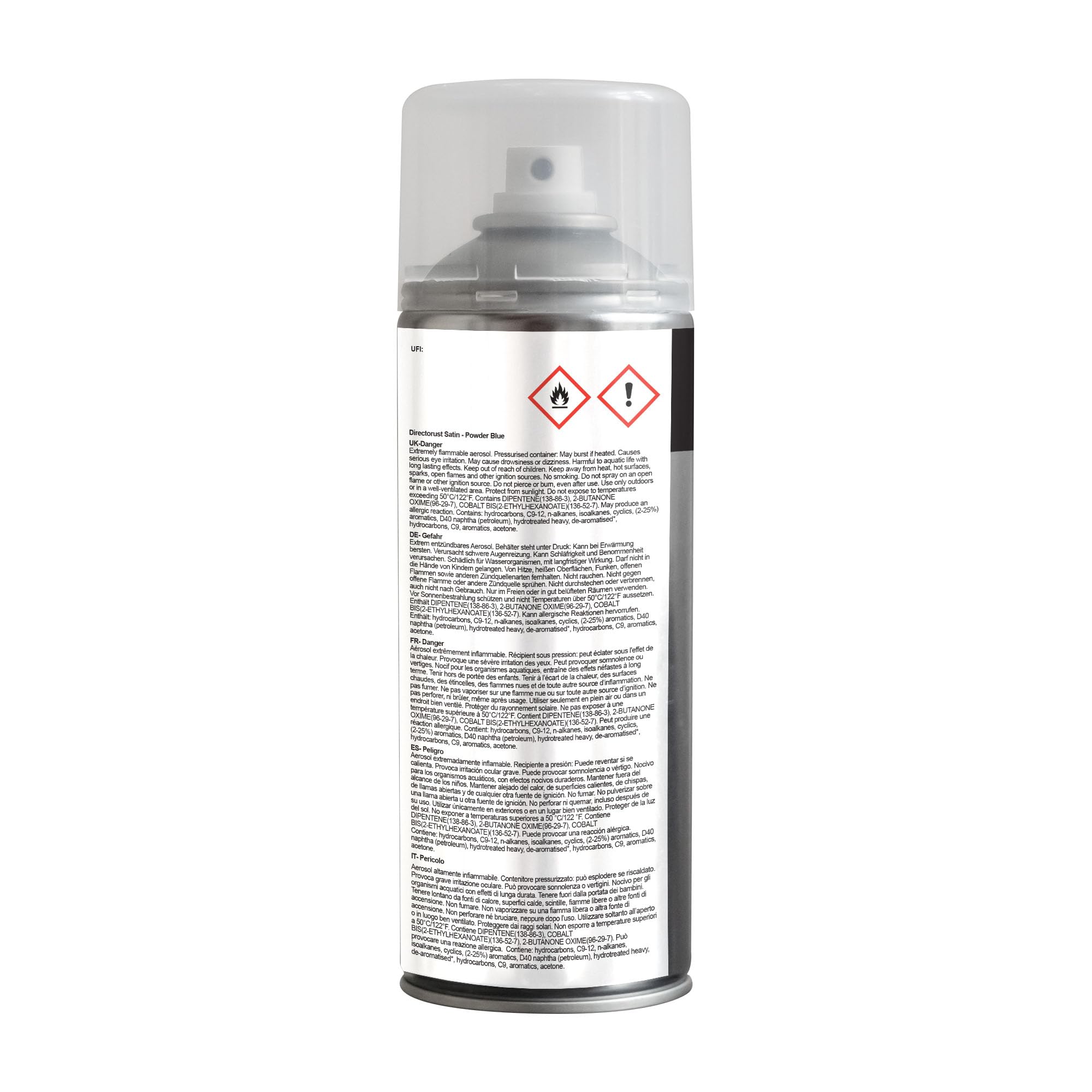 JENOLITE Directoplast Vernice lucida | BLU OLTREMARE | 400ml | Vernice spray multisuperficie | Per tutti i tipi di plastica | Nessun primer richiesto | RAL5002