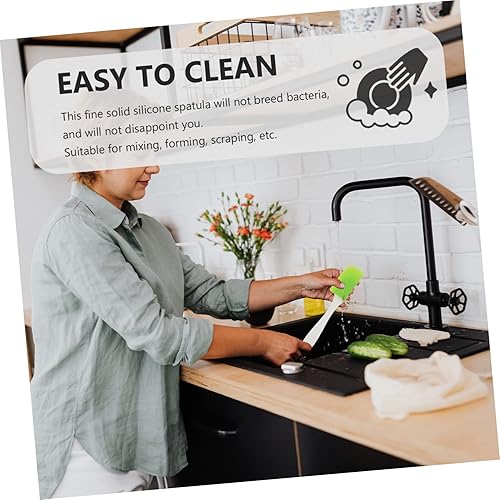 Miniatura 5 de Juego de 12 espátulas de silicona, utensilios de cocina para hornear, cocinar, mezclar, alta resistencia al calor, antiadherente, profesional,