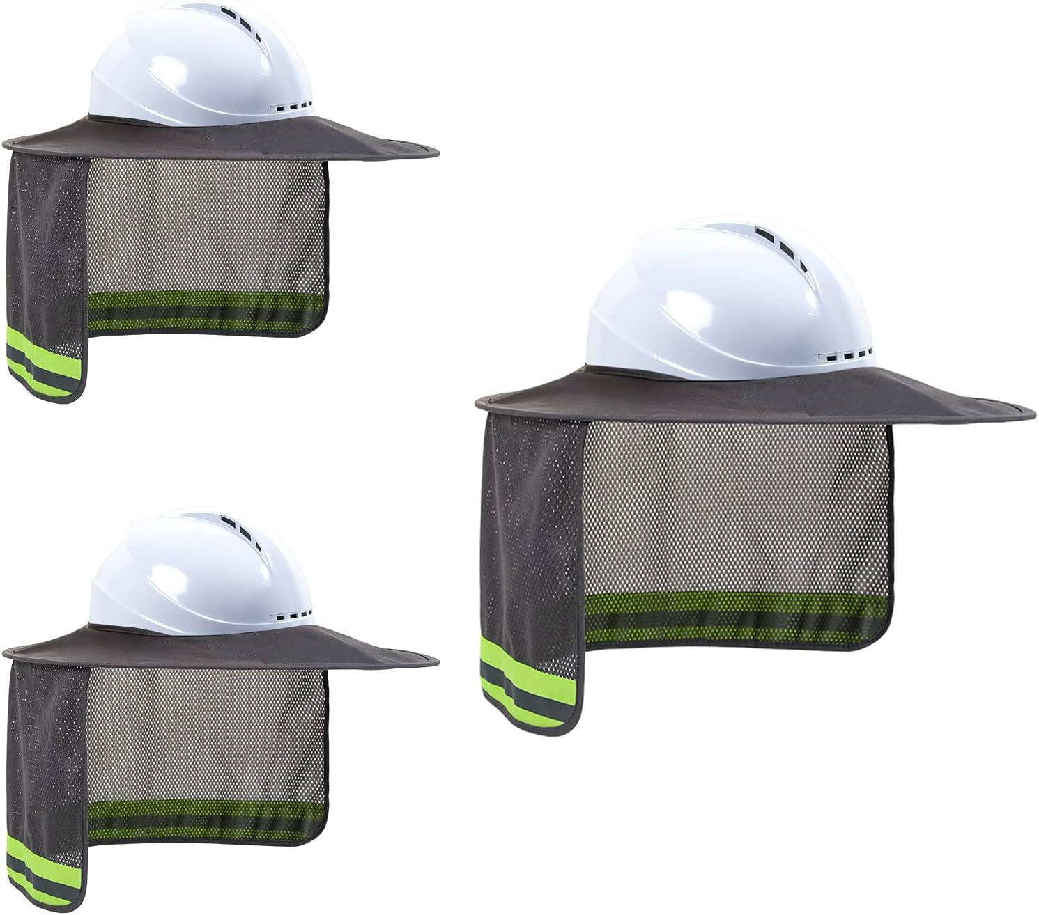 LIZMOF Hard Hat Sun Shade, High Visibility Sun Visor Neck Shade with