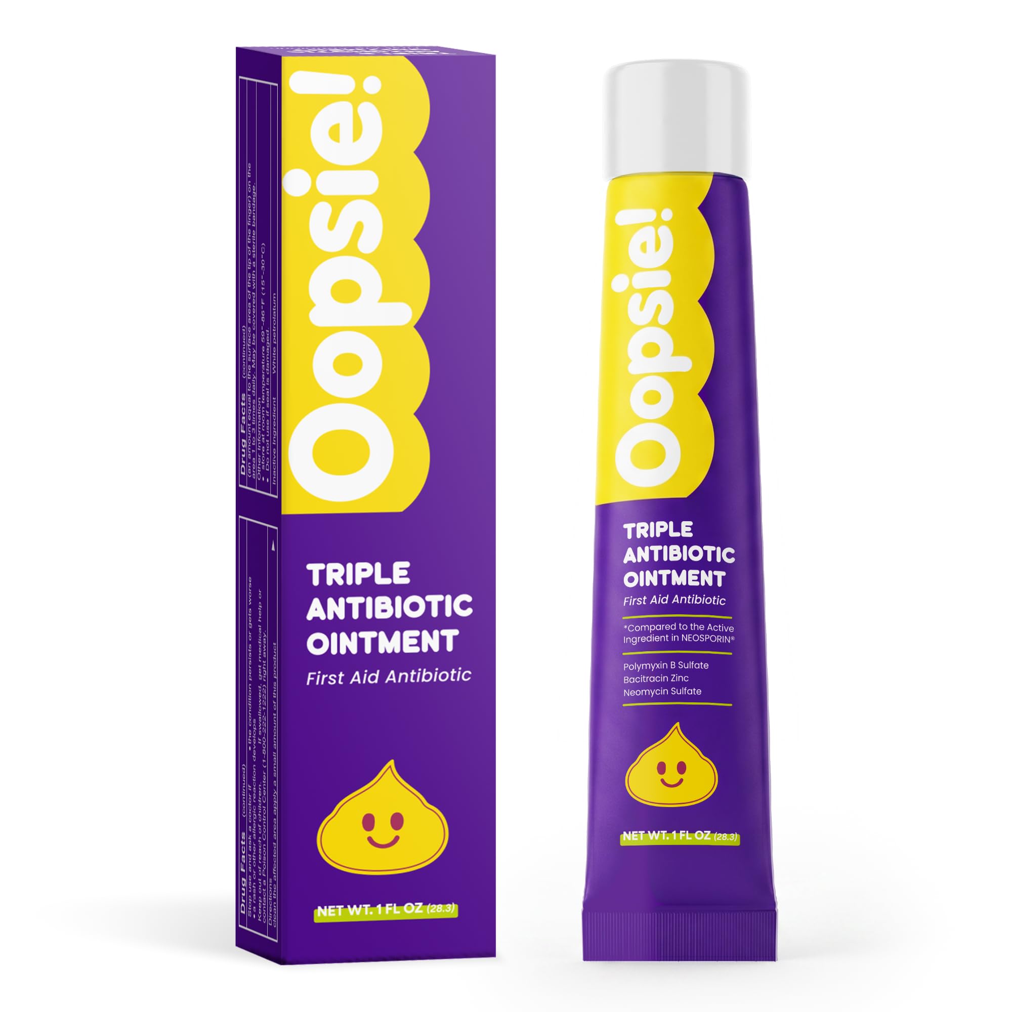 Oopsie Triple Antibiotic Ointment 1 oz Tube with Bacitracin Zinc and Neomycin Sulfate, Healing Preventative First Aid Cream for Minor Wounds, Burns, Cuts, Scratches, and Abrasions — Amazon image 8