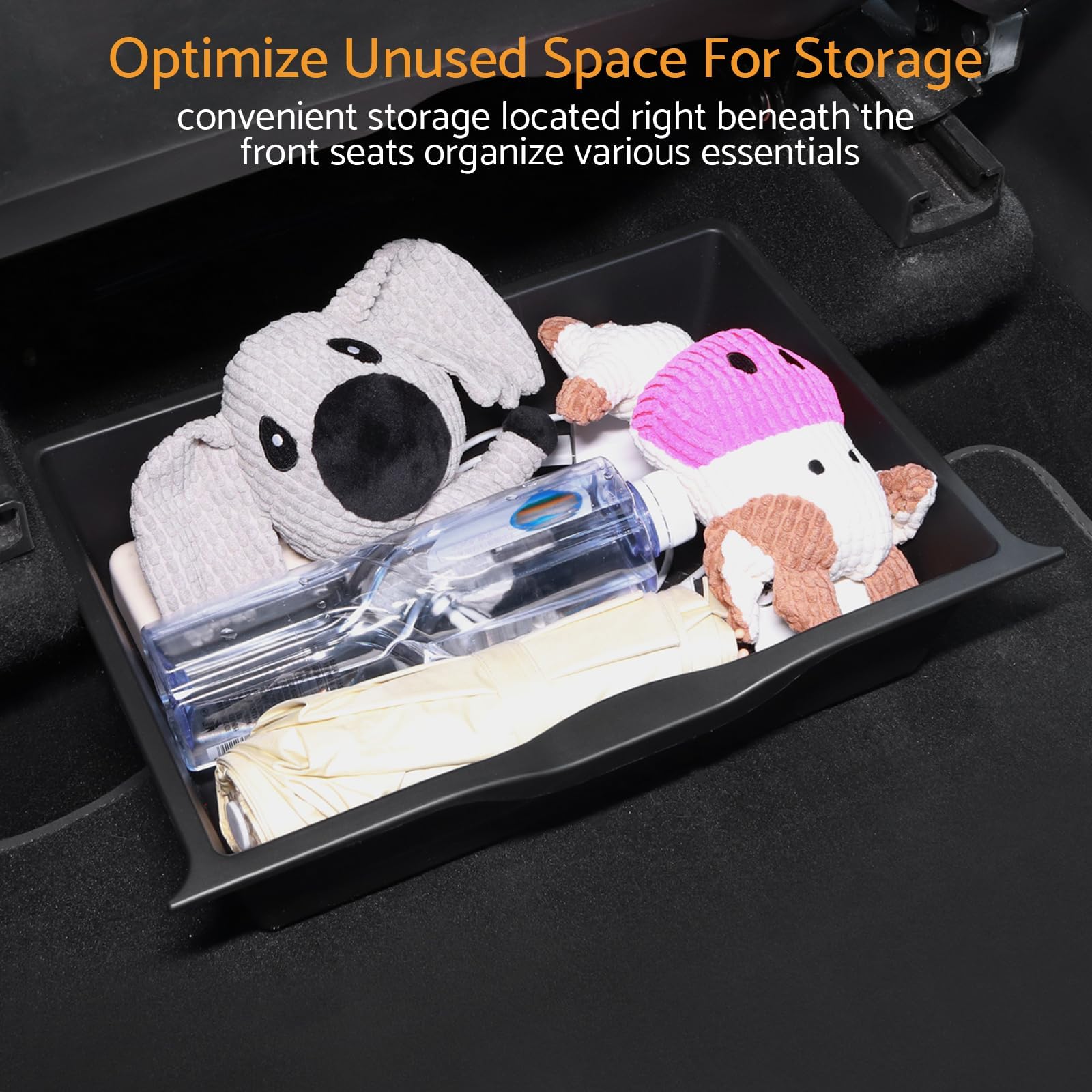 2PCS Model Y Für Tesla Sitz Organizer Box Rutschfeste Vordersitze Langlebiges Autozubehör Aufbewahrungsbox TPE-Material Hohe Temperaturbeständigkeit Zum Auto Ordentlich