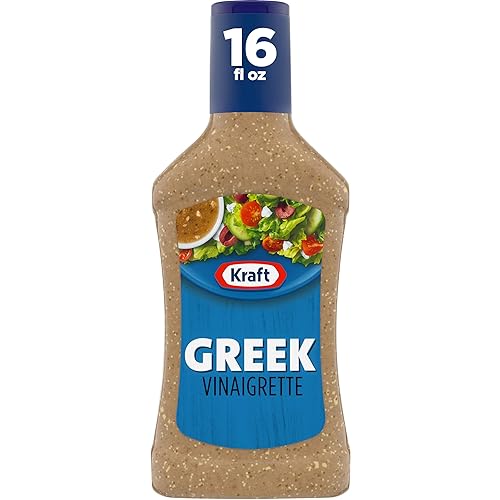 Kraft Aderezo para ensalada de vinagreta griega (paquete de 6 unidades, botellas de 16 onzas líquidas)