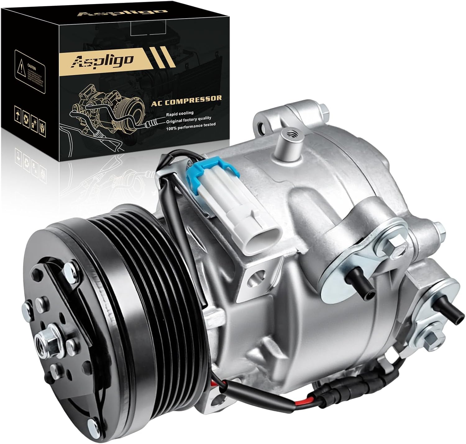 Air Conditioner AC Compressor Fits for Chevrolet Sonic Trax 1.4L 1.8L 2013-2022, for Buick Encore 1.4L 2013-2022, with A/C Clutch, CO22301C AC Compressor, Replaces 26699506, 42623009