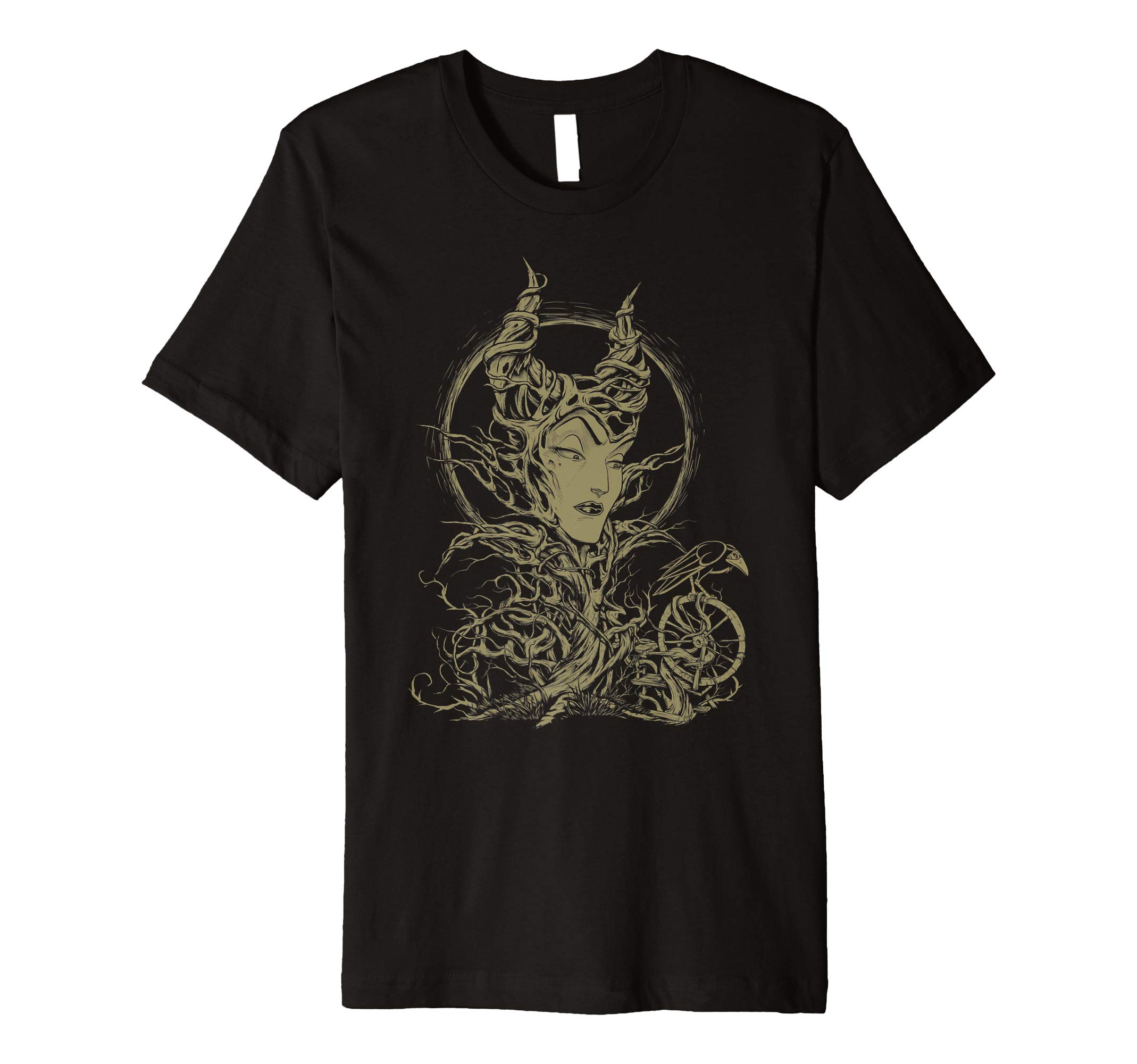 DisneySleeping Beauty Maleficent Crow Branches T-Shirt T-ShirtOEKO-TEX STANDARD 100