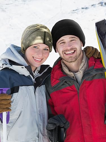 Miniatura 5 de 4 gorras de calavera para hombre, gorro de forro polar suave, grueso, resistente al viento, para exteriores, para mujer