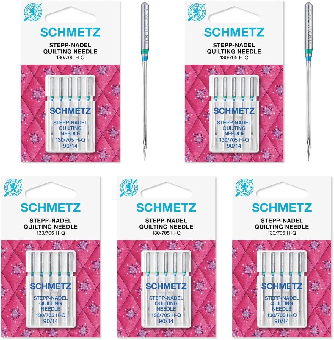 Quilt Machine Needles-Size 14/90 5/Pkg