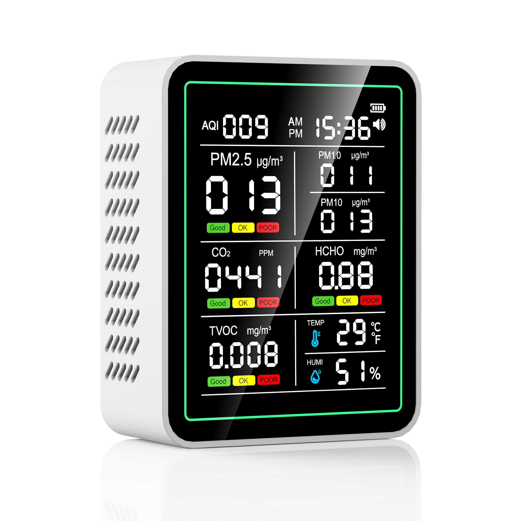 Photo 1 of ZEMEOLLO Air Quality Monitor Indoor