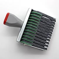 Vista 5 de 12 Digits Number Stamps Business Stamps Rubber Stamp Roller Office Stamps Adjustable Personalized Symbol Stamps Date Stamp Rolling Wheel Stamp