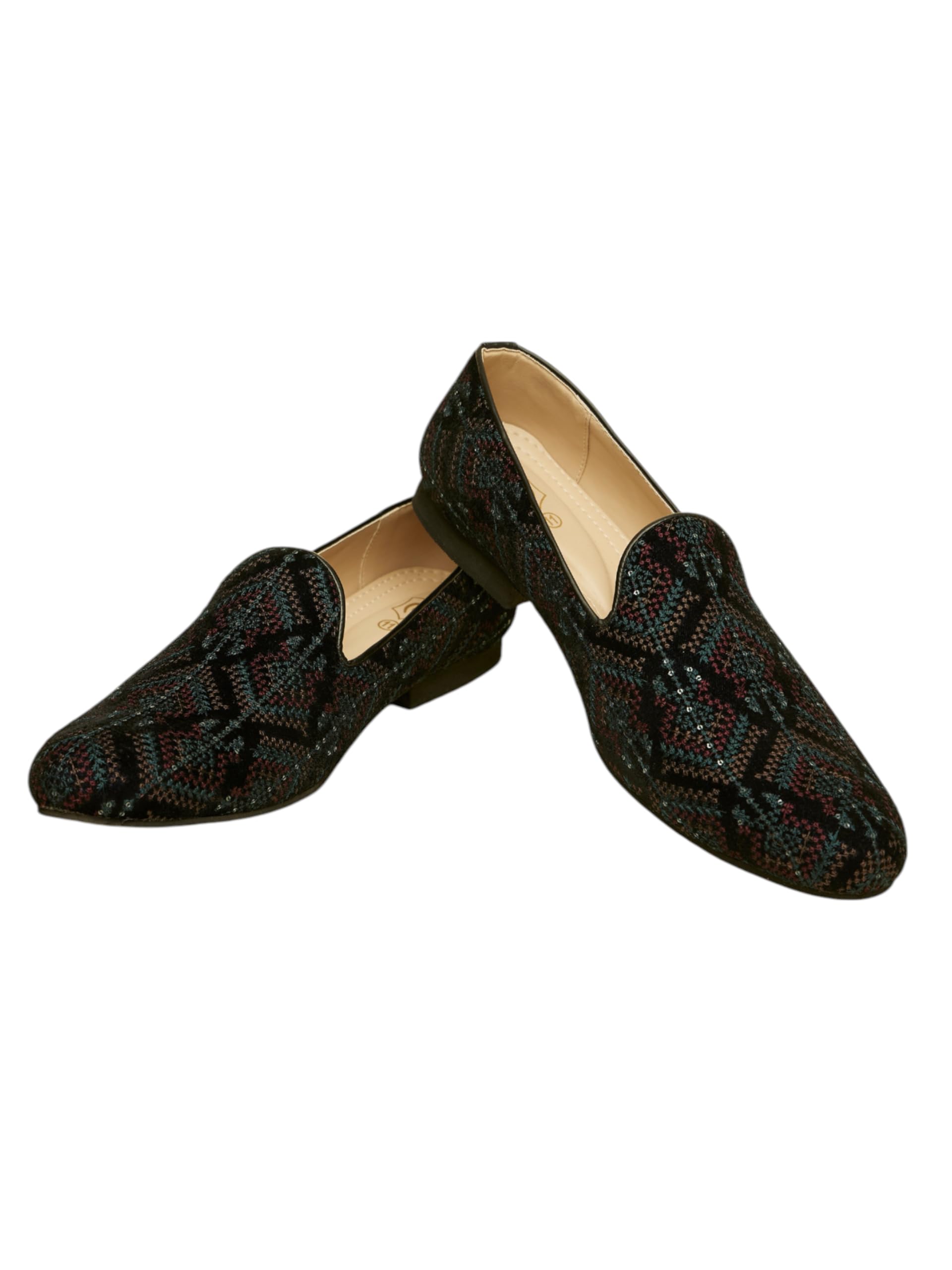 manyavar Men's Embroidered Sequined Loafer Style Juti| Ethnic Juttis and Mojaris-picture-41