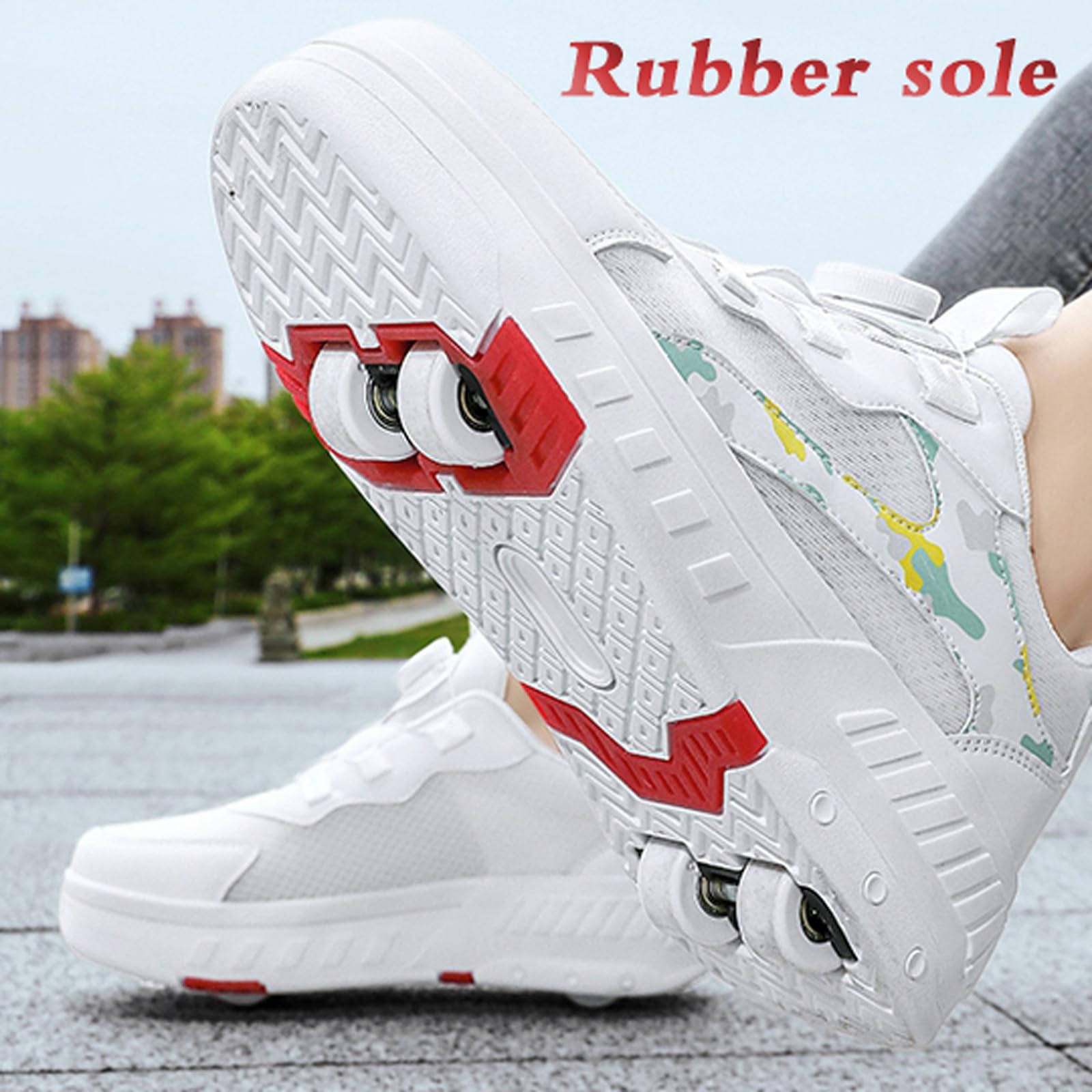 Zapatillas Deportivas con Ruedas para niños,Zapatillas con Ruedas niño,Zapatillas con Ruedas,2 en 1,Multiusos,Retráctil,para Pascua Cumpleaños,Navidad,Regalos creativos de Vacaciones