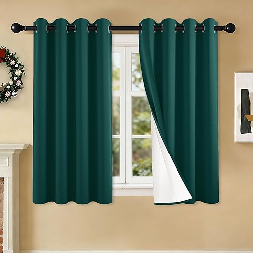 Miniatura 72 de Cortinas 100% opacas de 84 pulgadas de largo para dormitorio, sala de estar, cortinas de oscurecimiento de habitación con aislamiento térmico con