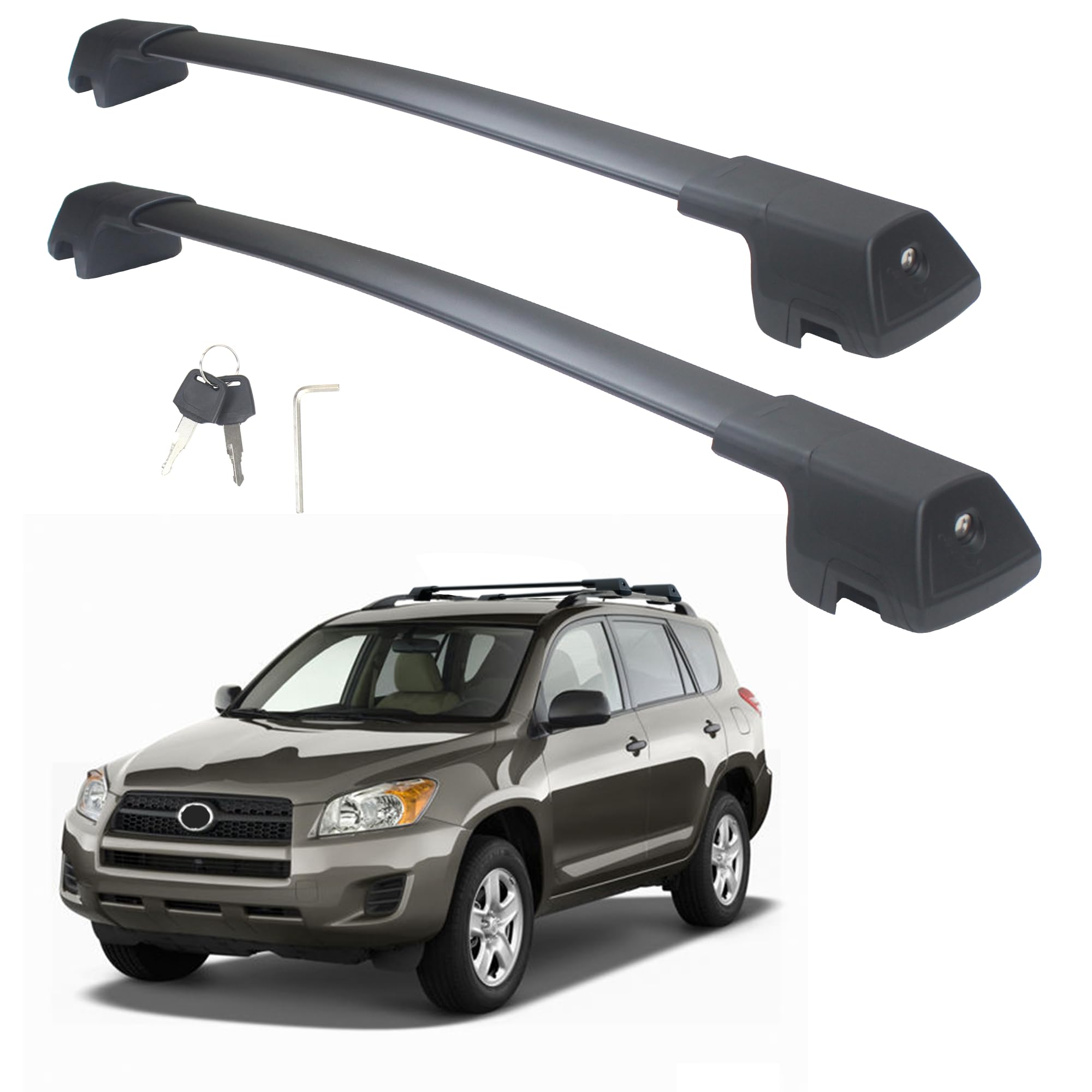 Autekcomma Lockable RAV4 Cross Bars