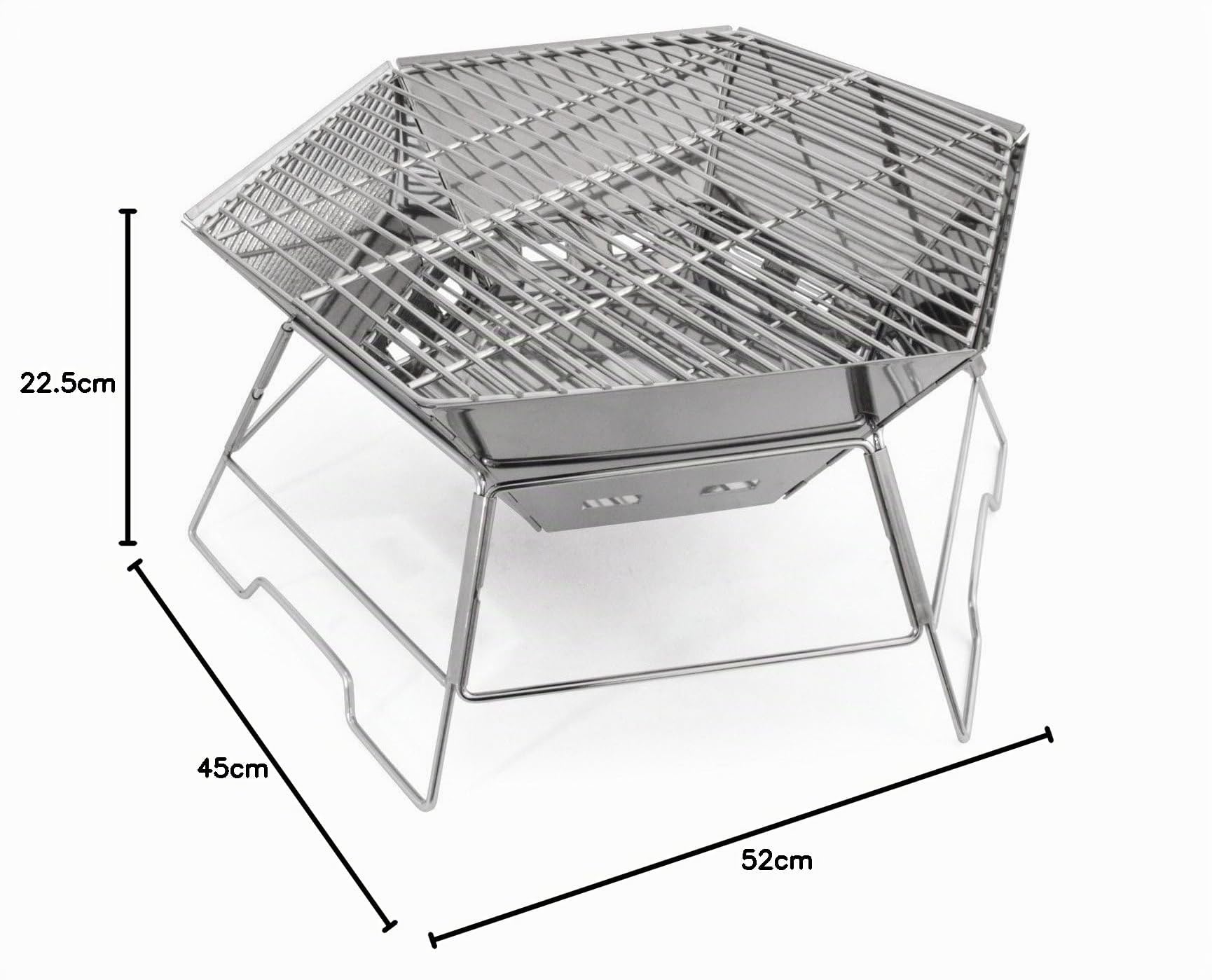 Origin Outdoors Hexagon Grill- und Feuerschale Mehrfarbig One Size