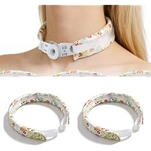 2 Pack Reusable Tracheostomy Tube Holder for Kids, Comfort Trach Ties, Latex-Free Soft Cotton Tracheostomy Tube Securer with Adjustable Hook-and-Loop Closure