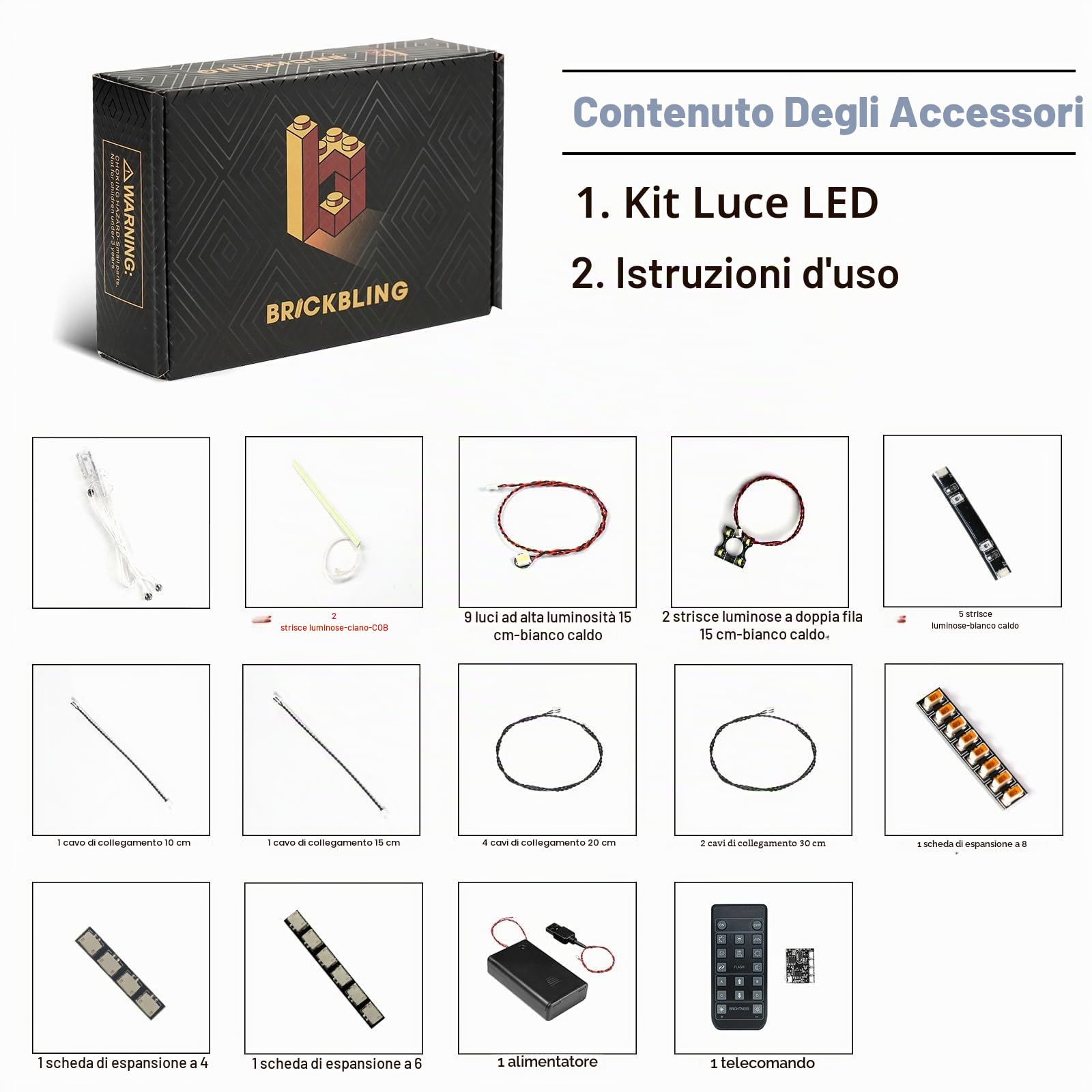 Kit di illuminazione a distanza compatibile con Lego 21062 Fontana di Trevi (senza modello), set di luci a LED compatibile con Lego Fontana di Trevi Giocattolo creativo