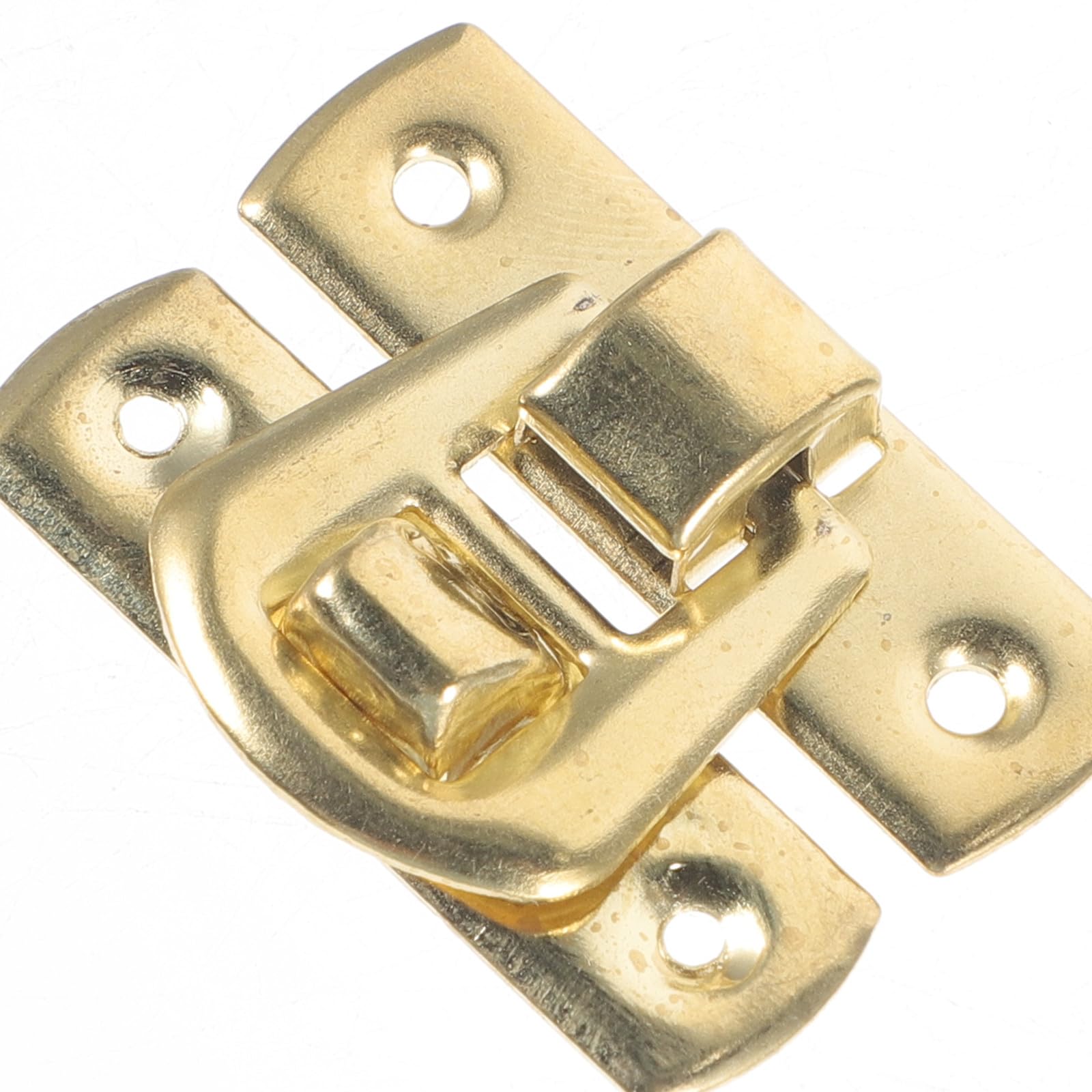 Chiusura a Gancio in Lega di Zinco 30x20mm, Set 10 Pezzi per Scatole di Legno e Portagioie, Fibbia in Metallo Compatta per Scatole Cosmetici, Vino e Cassette Attrezzi
