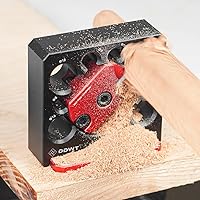 Vista 6 de Insertos de carburo de alta velocidad Dowel Maker Dowel Cutter Dowel Plate Wood Dowel Rod Sticks Maker 8 agujeros