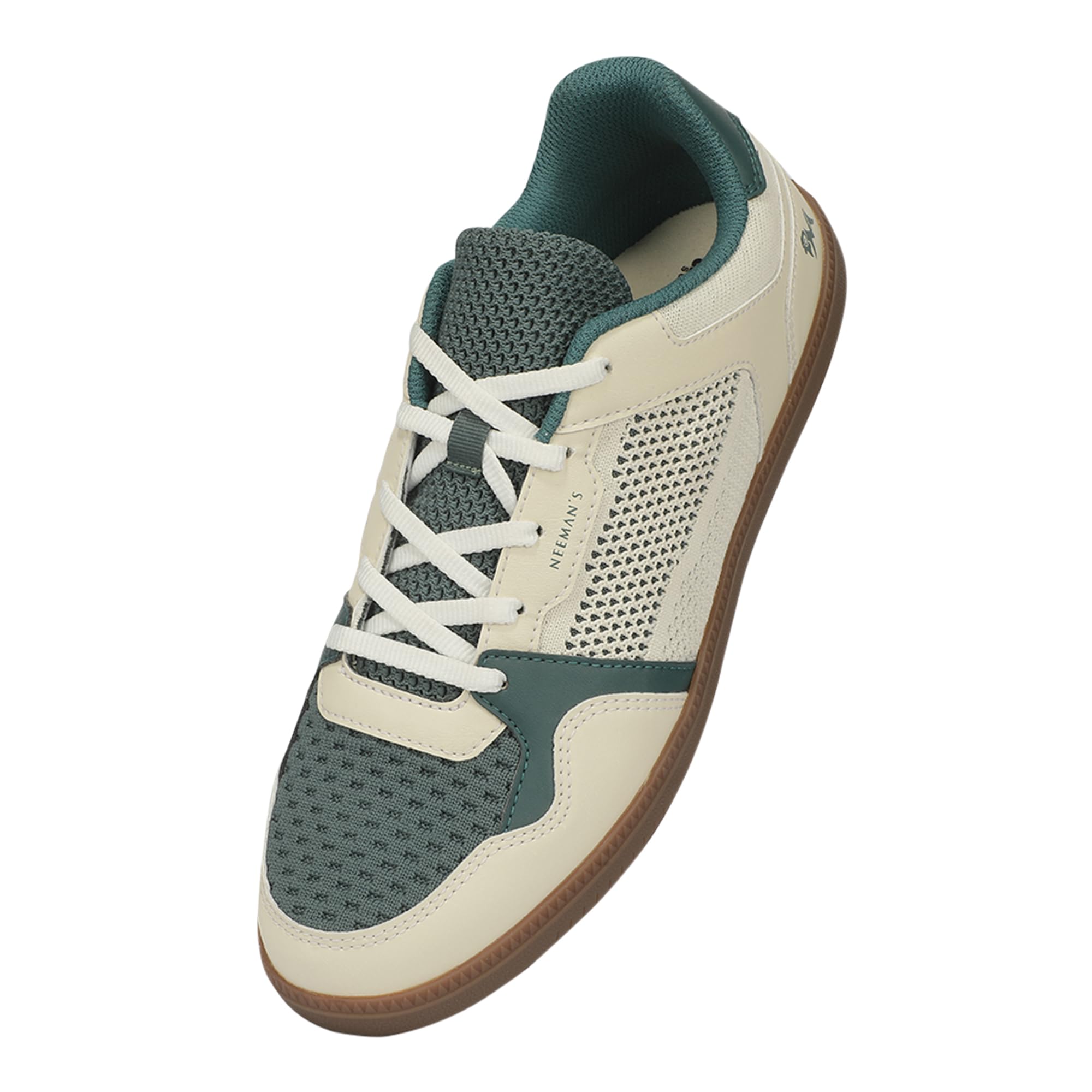 The 90s Duo Unisex Sneakers | Retro Casual Shoes for Men & Women | Breathable Knit & Faux Leather Upper | Cushioned Lace Up Walking Shoes-image-26