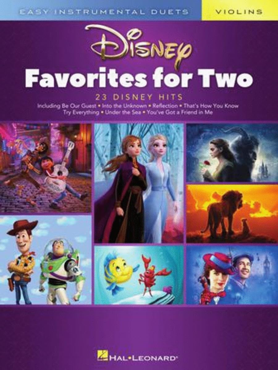Disney Favorites for Two. Easy Instrumental Duets - Violin Edition