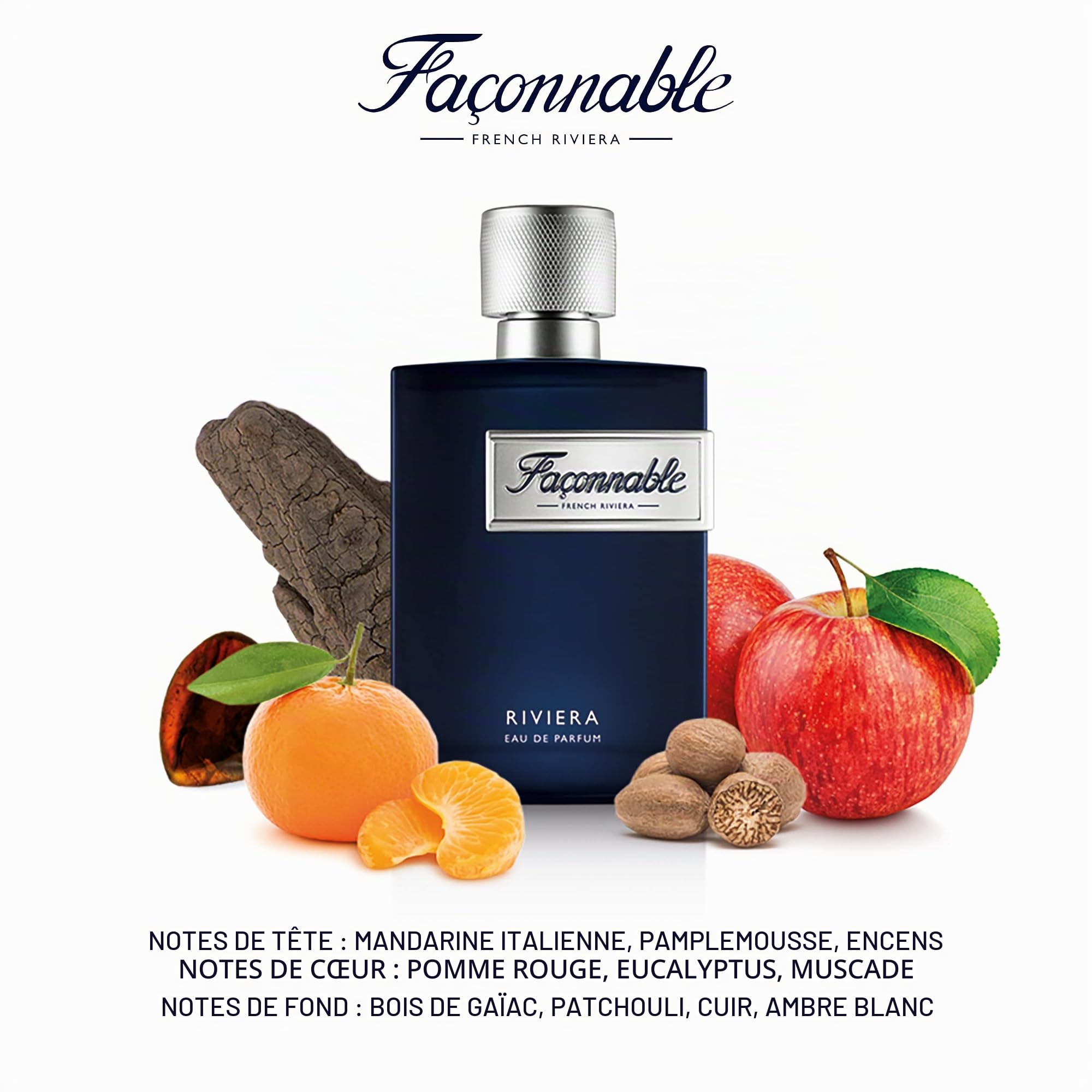 Façonnable - Riviera 90ml - Eau de Parfum Homme - Senteur Boisée & Aromatique