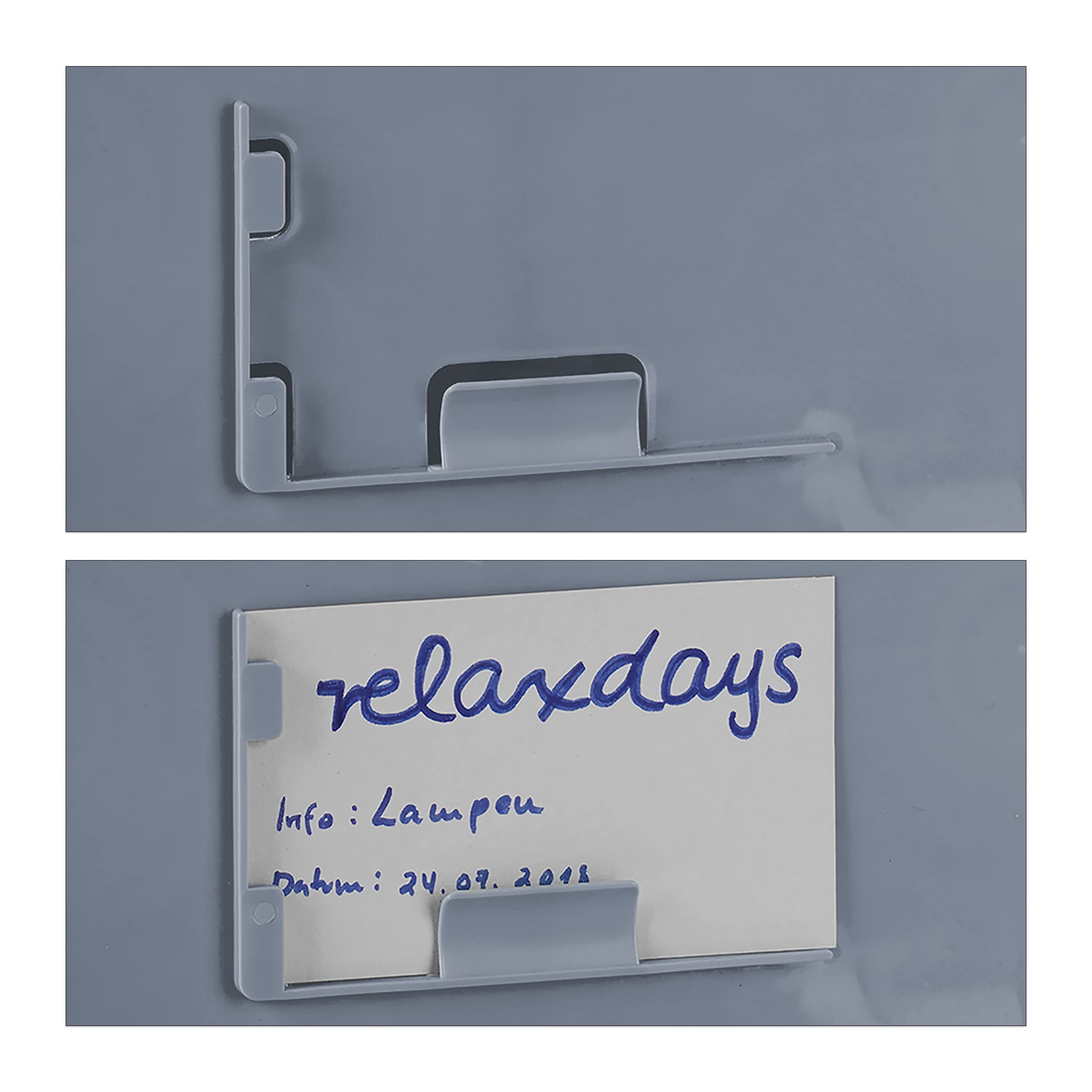 5 Cajas de Almacenaje Plegables 60 L, Plástico, 31.5 x 58.5 x 40 cm, Gris
