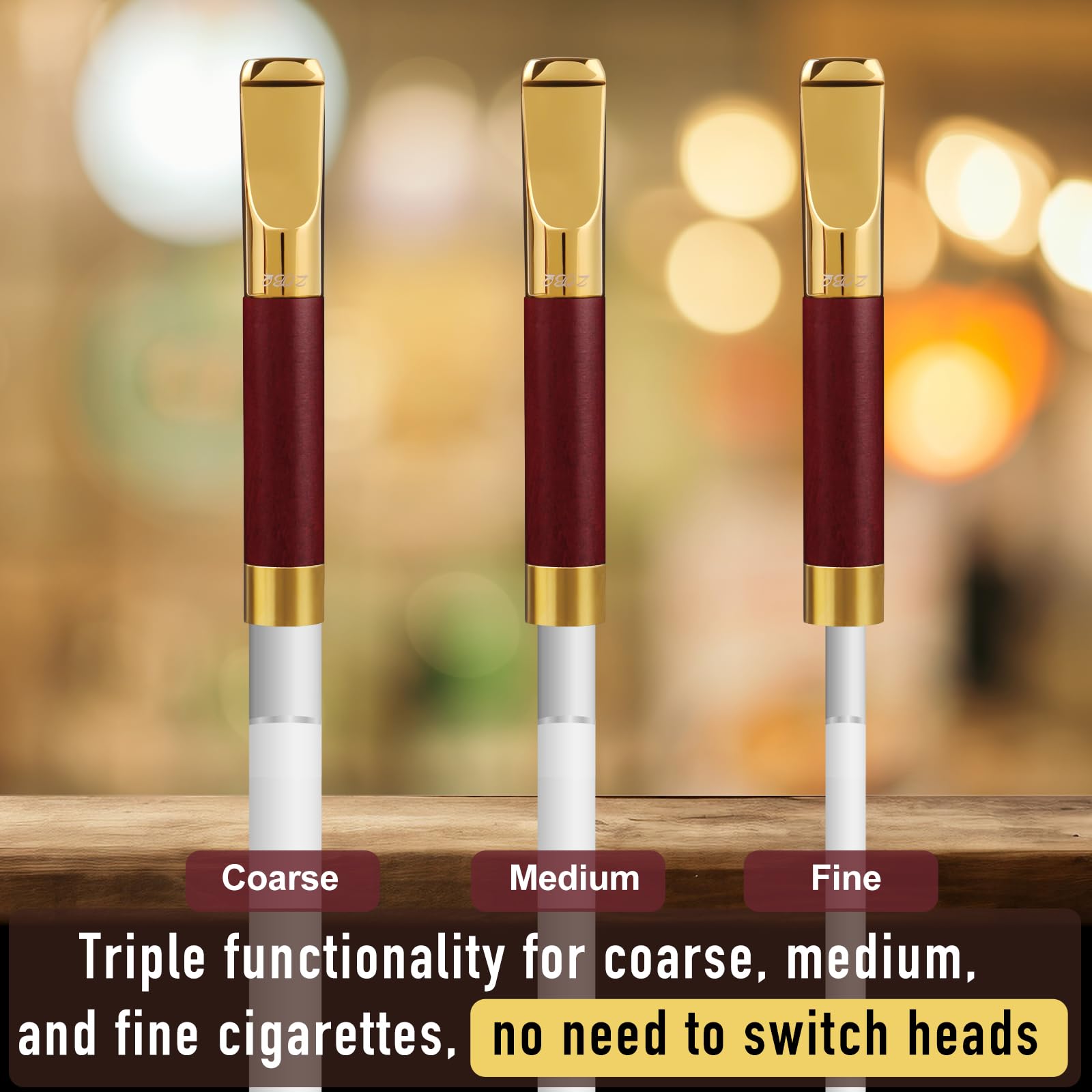 Amazon.com: Reusable Washable Cigarette Filter Tips Mouthpiece Handcrafted  Solid Wood Metal Smoking Cigarette Filter Never Fade Suitable for Coarse  Fine Medium Birthdays Christmas Father Day Gift (Red Sandalwood) : Health &  Household