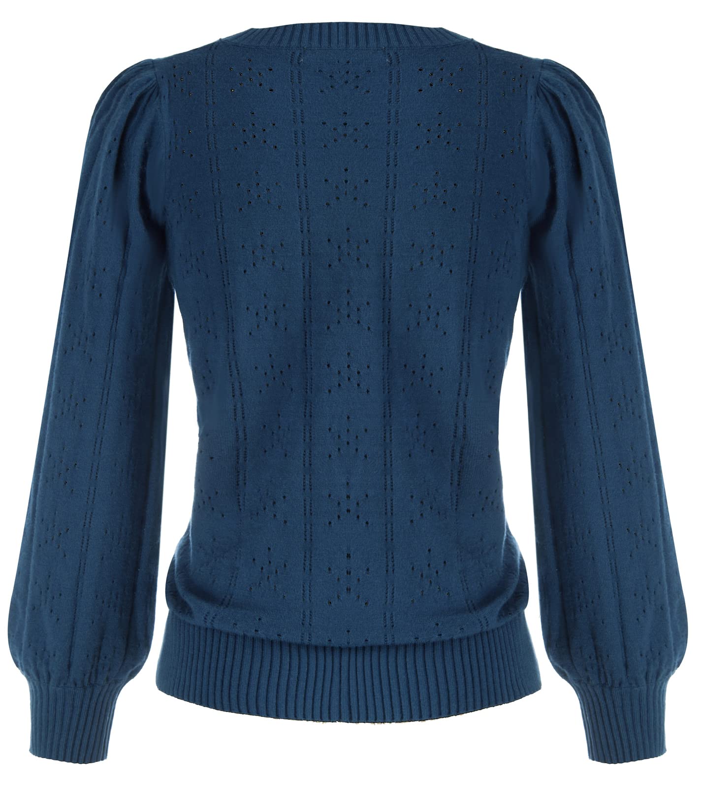 GRACE KARIN Maglia Elegante Donna a Manica Lunga con Scollo a Rotondo Tinta Unita