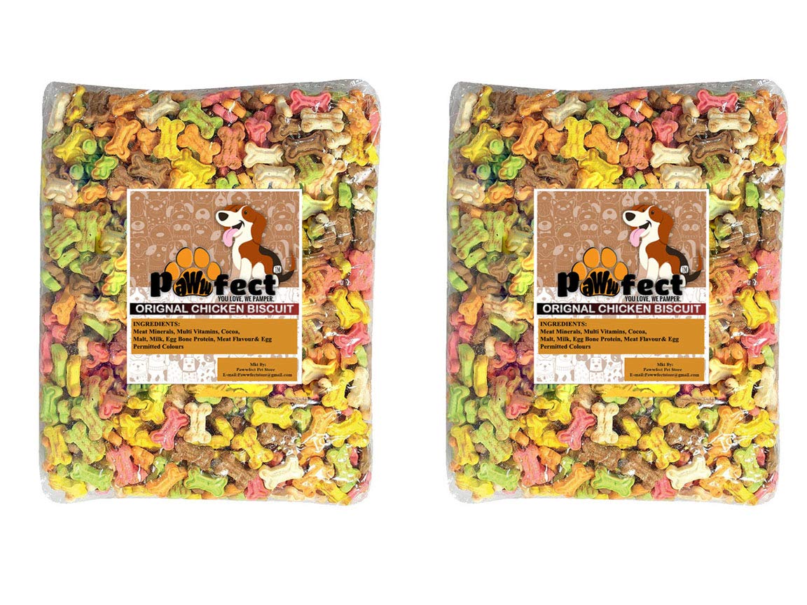 PAWWFECT - YOU LOVE, WE PAMPER Young Adult Dog Mix Chicken Biscuits Combo Offer 2Kg (1Kg+1Kg), 2 Count (B08WCGR3CD) Amazon Price History, Amazon Price Tracker