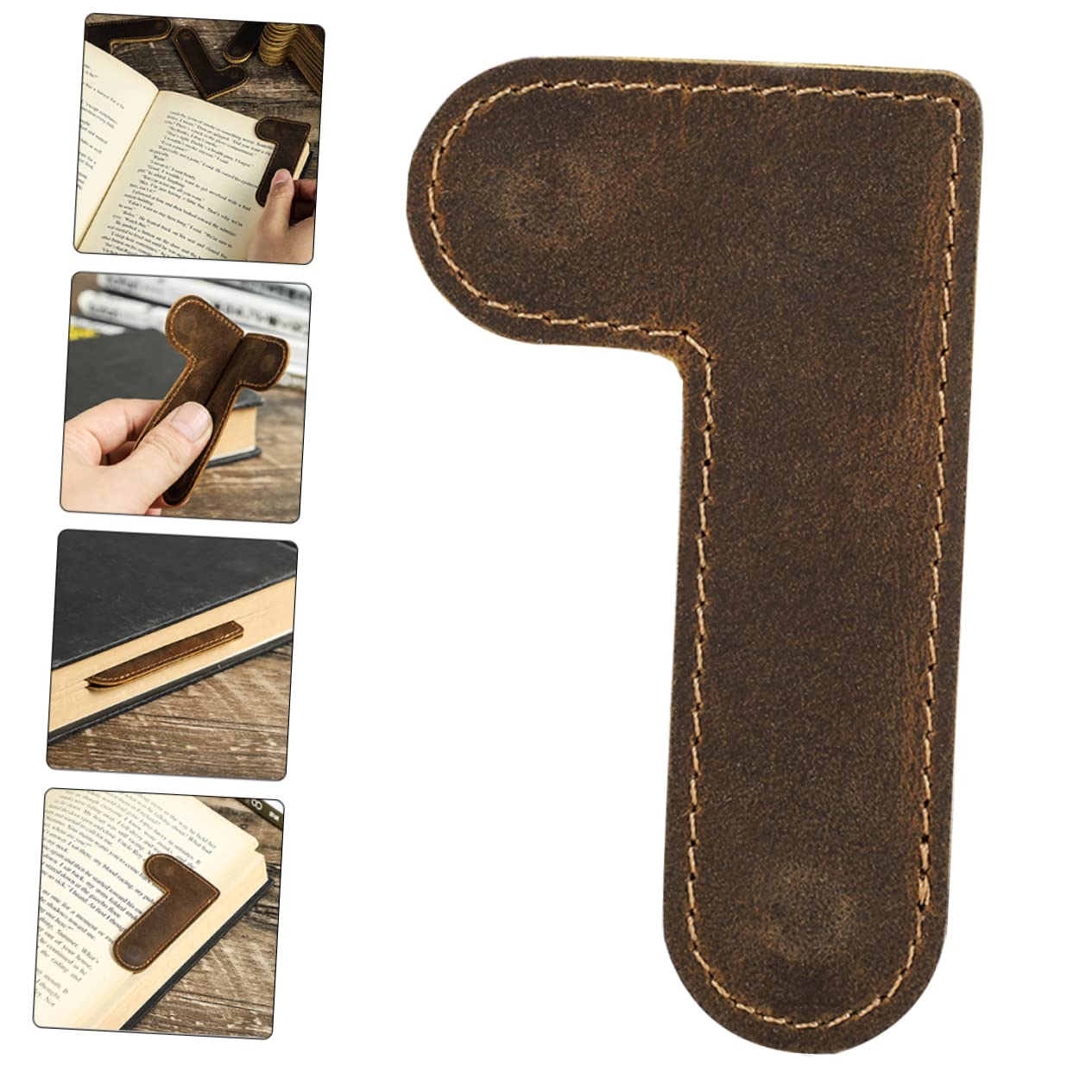 MAGICLULU 5 Pz Segnalibro D'angolo Della Pagina Segnapagina in Pelle Segnalibri D'angolo Segnalibri in Pelle Fermagli Per Graffette Ufficio Vintage ▾ Di Cavallo Raccoglitore