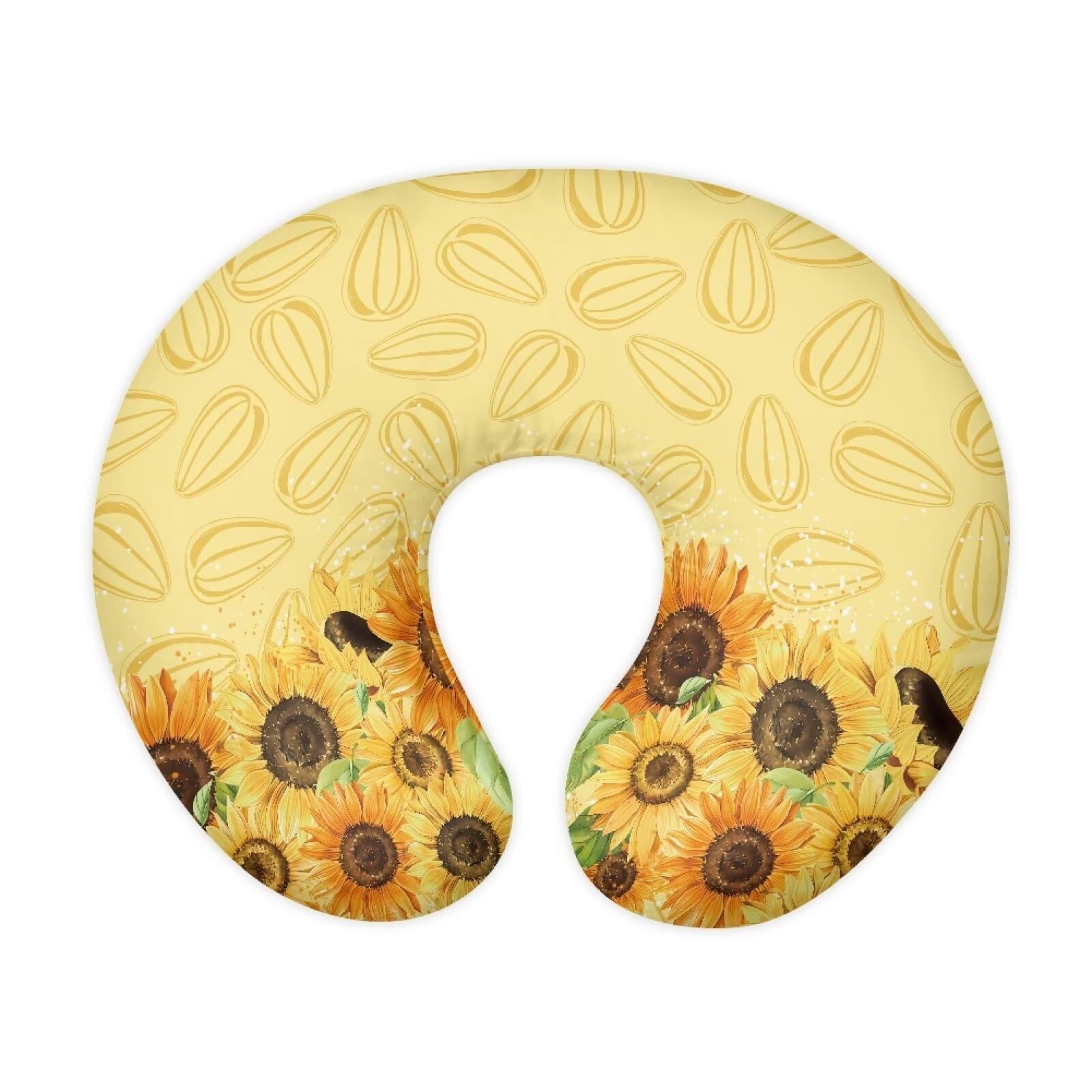 Jndtueit Sunflower Nursing Pillow Cover Breastfeeding Pillow Case Infant Feeding Cushion Cover Fit for Nursing Pillows for Newborn and Moms