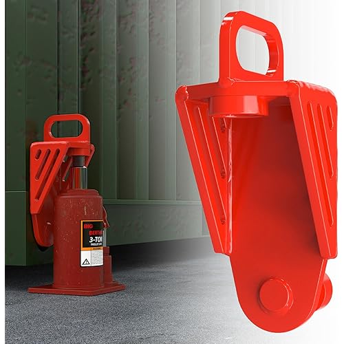 2025 Upgraded Shipping Container Jack Lug, Heavy Duty Shipping Container Booster Lifter with Portable U-Shape Handle, Shipping Container Accessories Attachment(Red)