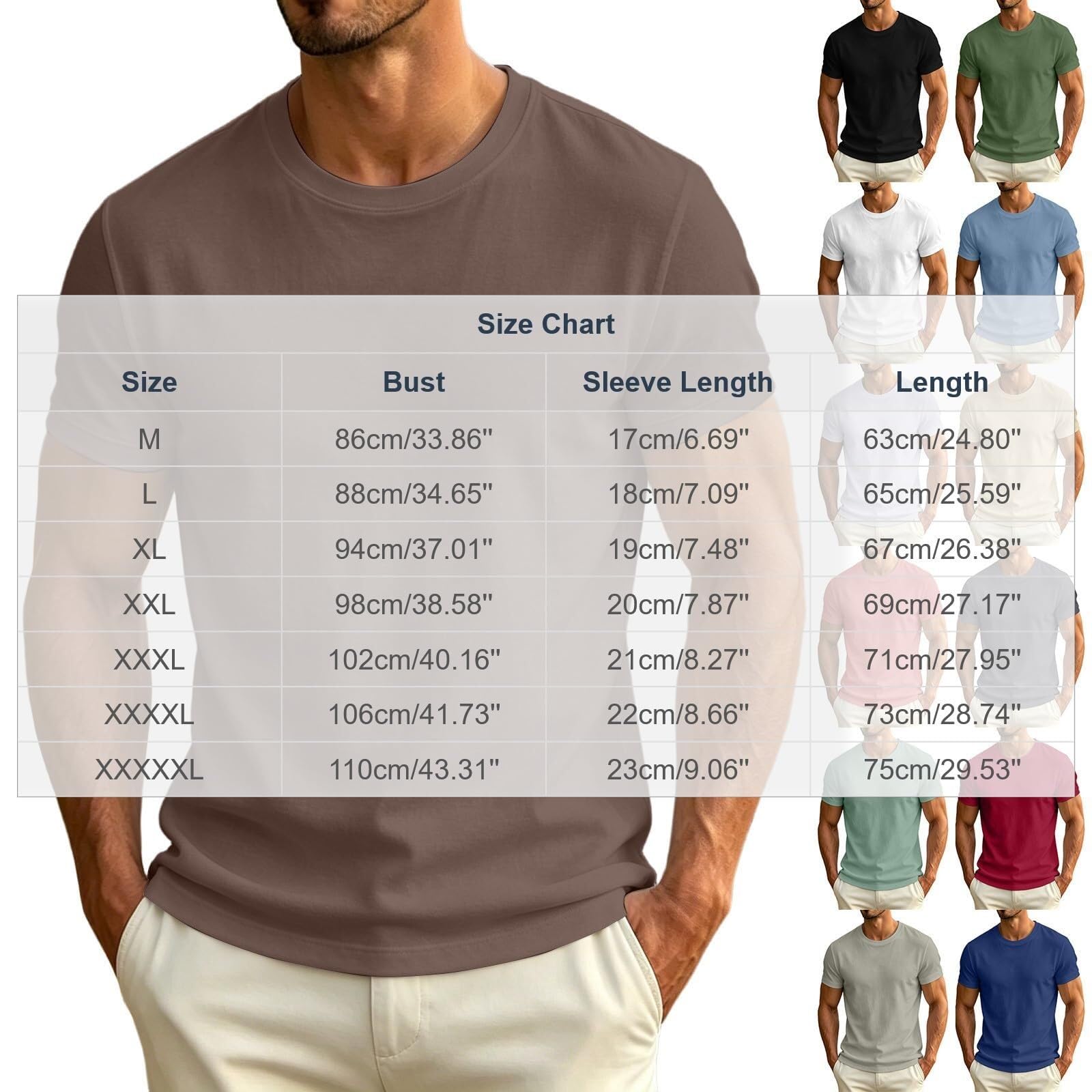 Maglietta da uomo, slim fit, basic, a maniche corte, elasticizzata, traspirante, per lo sport