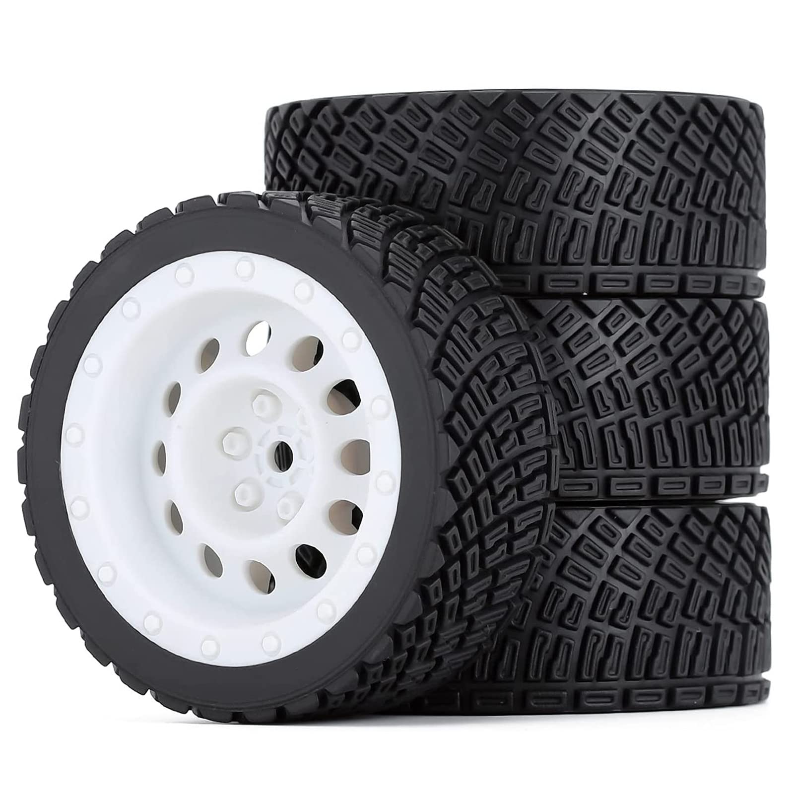 Roues Vintage Rc KINGCOO 4 Pneus + Jantes RC 65mm Vintage - Caoutchouc & Plastique 12mm Hex - Pour 1/10 Touring Car, On-Road, Drift (Noir Roues Vintage Rc KINGCOO 4 Pneus + Jantes RC 65mm Vintage - Caoutchouc & Plastique 12mm Hex - Pour 1/10 Touring Car, On-Road, Drift (Noir