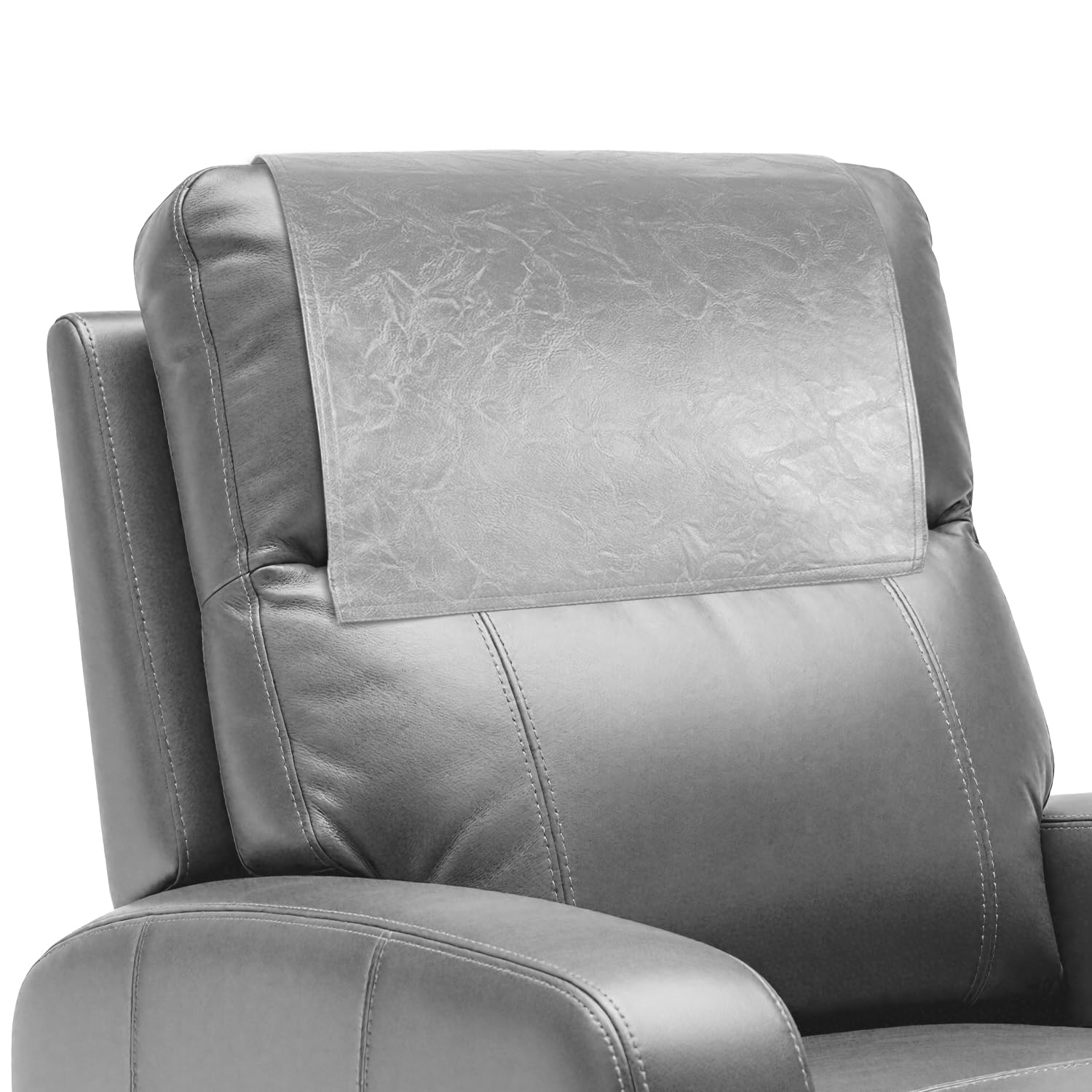 Xmntdo Recliner Headrest Protector,Non Slip Waterproof Headrest Cover,Leather Recliner Headrest Cover for Sofa,Furniture,Living Room,Office Chair (