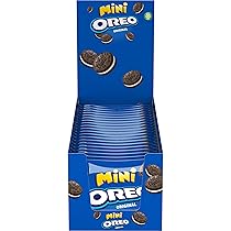 Oreo Original Mini, Piccoli Biscotti al Cacao Ripieni di Crema al Gusto Vaniglia, 20 monoporzioni da 40 g