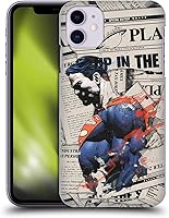 Vista 1 de Head Case Designs Funda rígida con licencia oficial de Superman DC Comics Newspaper 80th Anniversary compatible con Apple iPhone 11