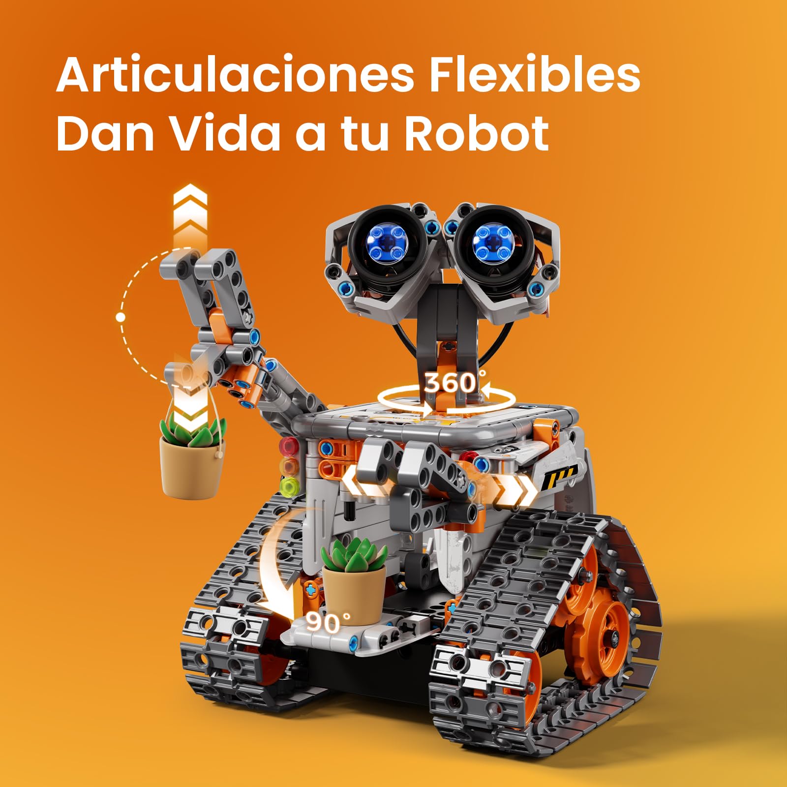 VEPOWER 5-in-1 Programmierbares Roboter-Bauset | Spielzeug mit App und Fernbedienung, ideales Geschenk für Kinder von 8 bis 12 Jahren, 488 Teile