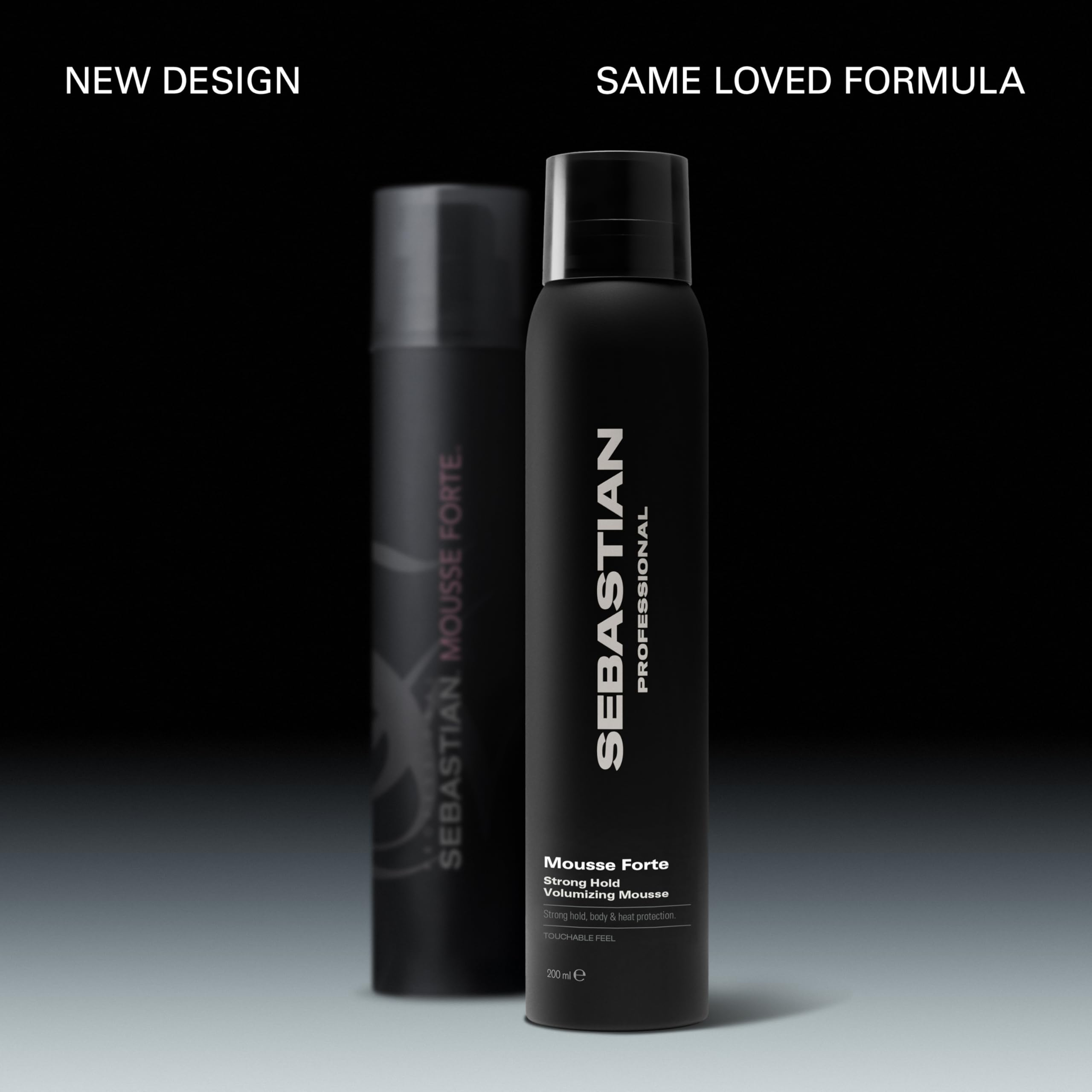 Sebastian Professional Mousse Forte – Mousse volumatrice thermoprotectrice cheveux professionnel – 200 ml