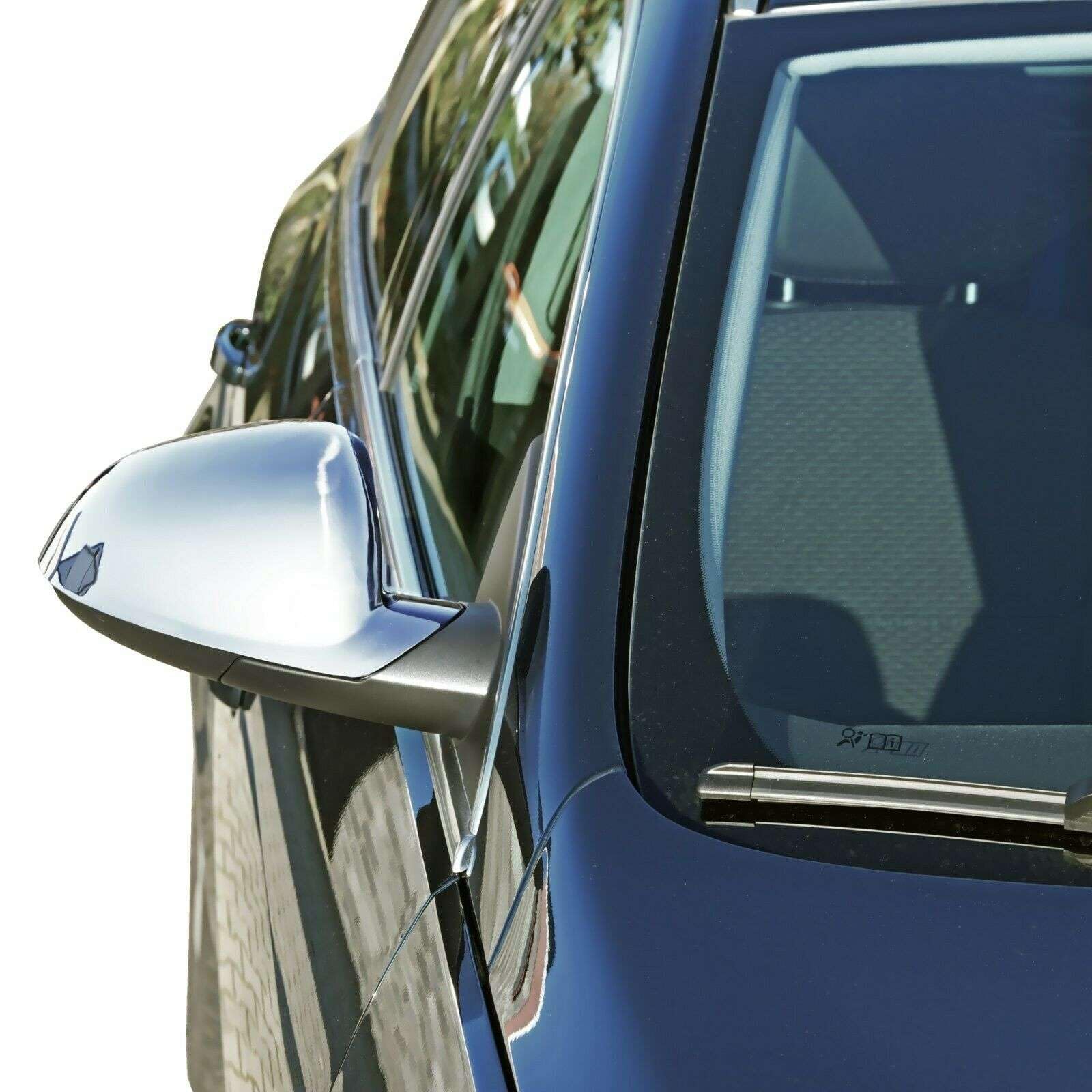 RECAMBO | Cubierta de espejo retrovisor | Compatible con Insignia | Acero Inoxidable Cromado | KIT embellecedor para espejos retrovisores de coches