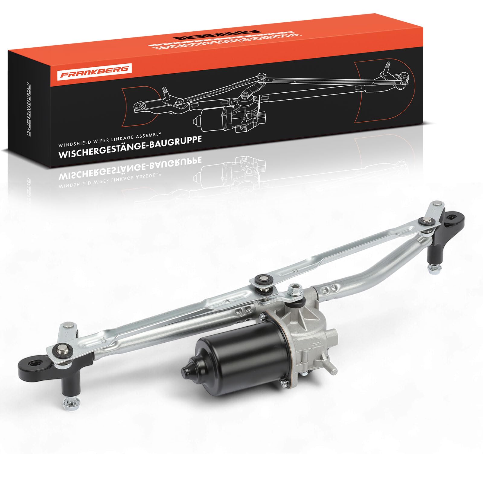 Frankberg Asta tergicristallo Motore tergicristallo Anteriore Compatibile con Punto Furgone/Compatto 188 Punto 188 Replace# 46524670,51704325